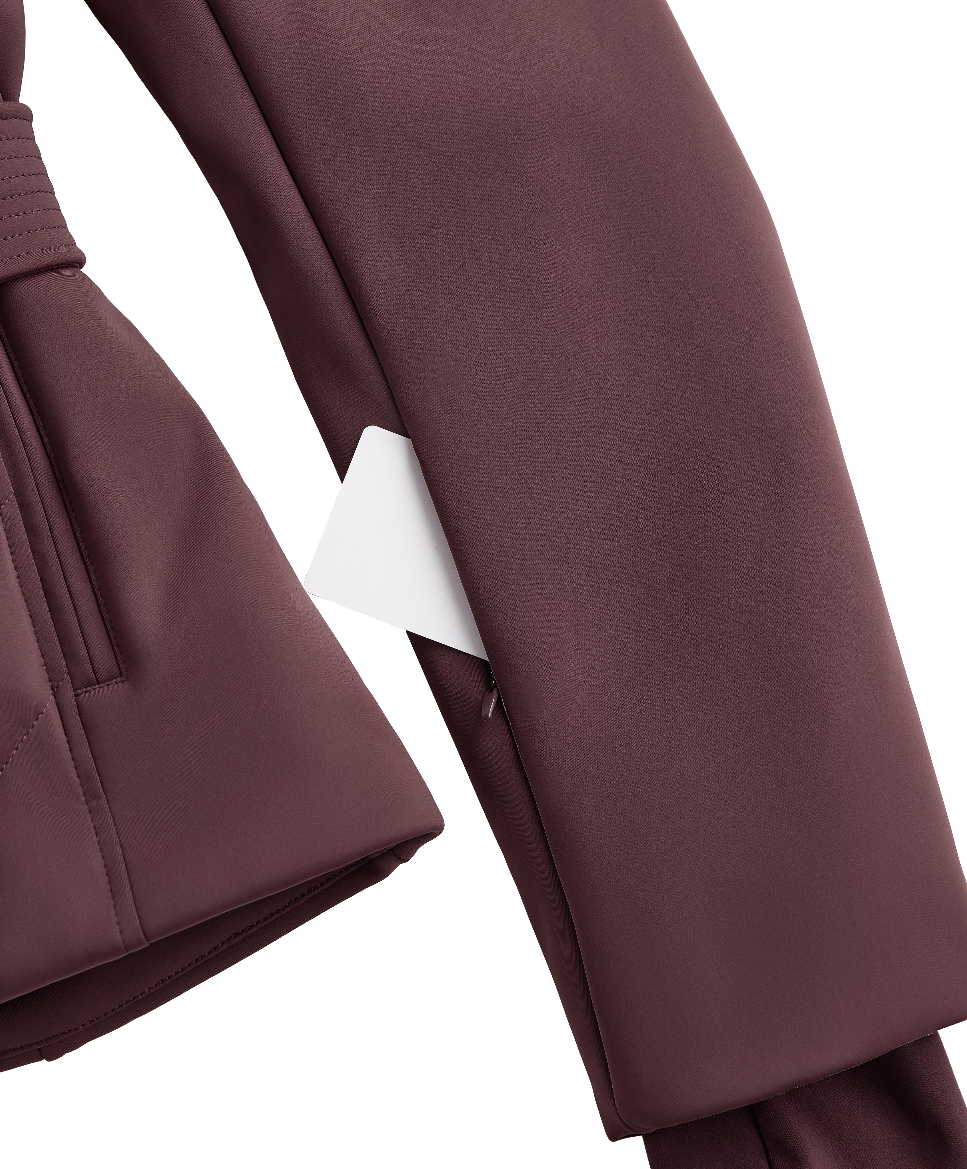 Primaloft® SKI water-resistant super-fitted jacket — DARK WINE RED