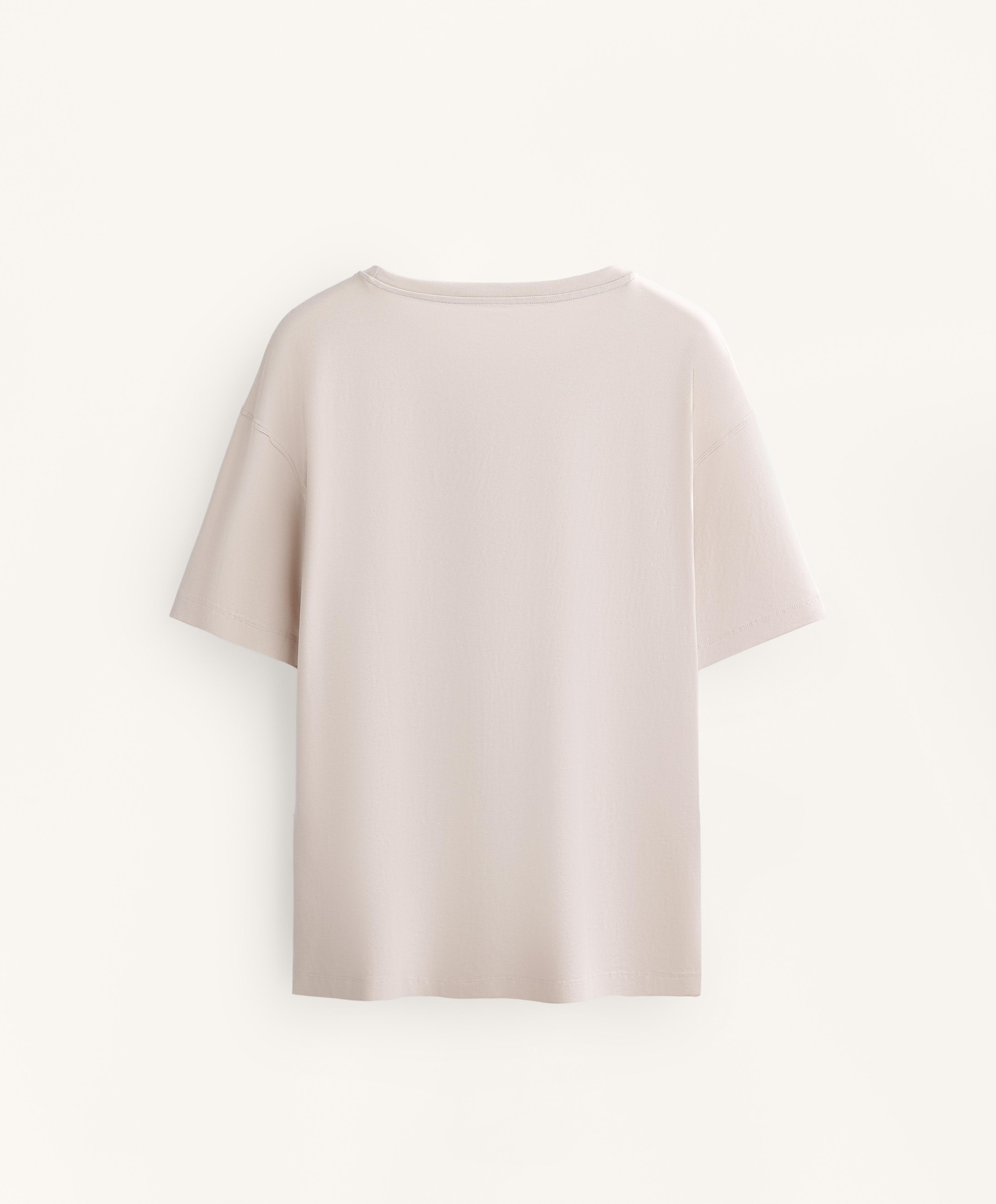 Short sleeve cotton blend T-shirt