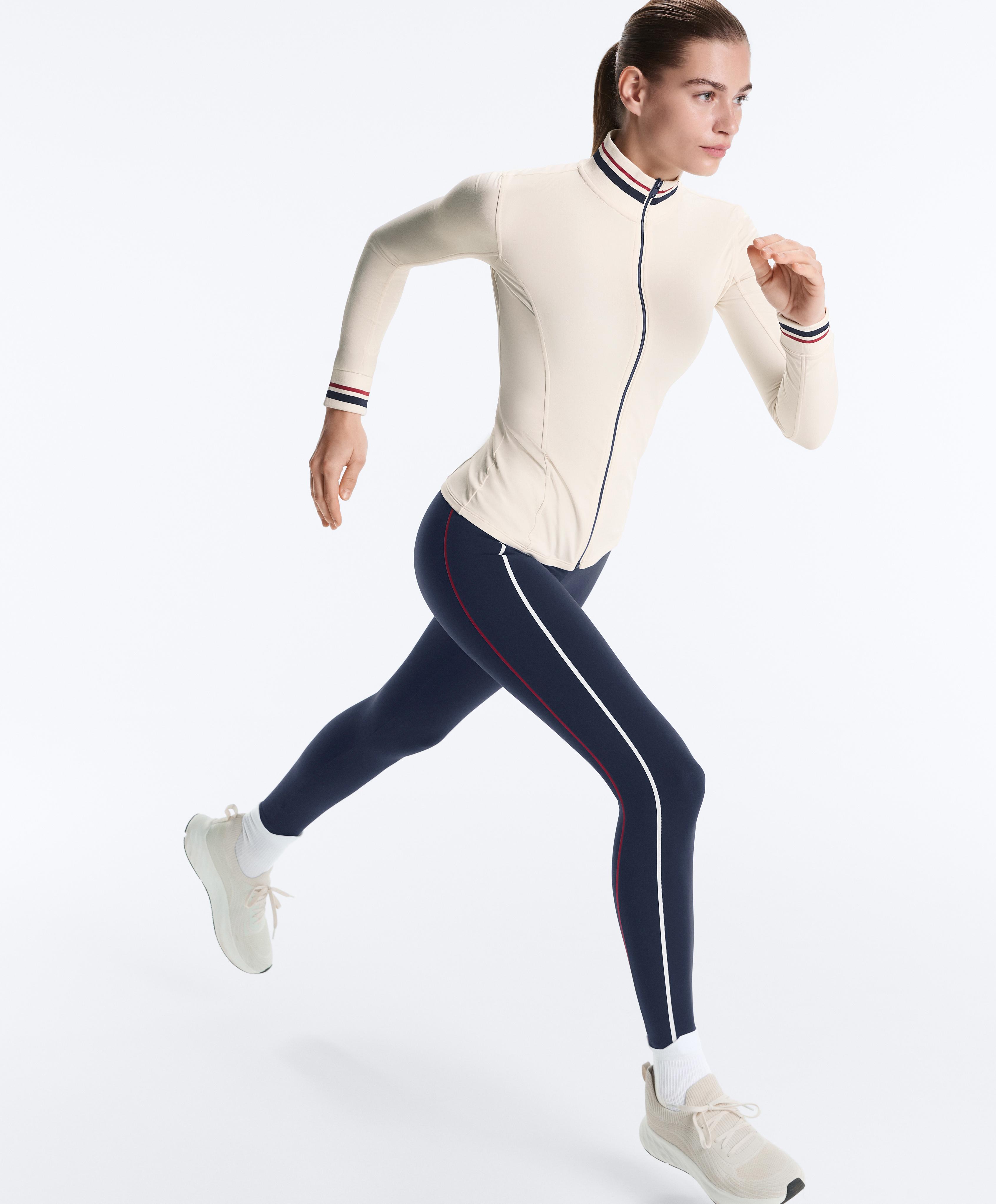 Light warm technical rubber jacket — PALE ECRU