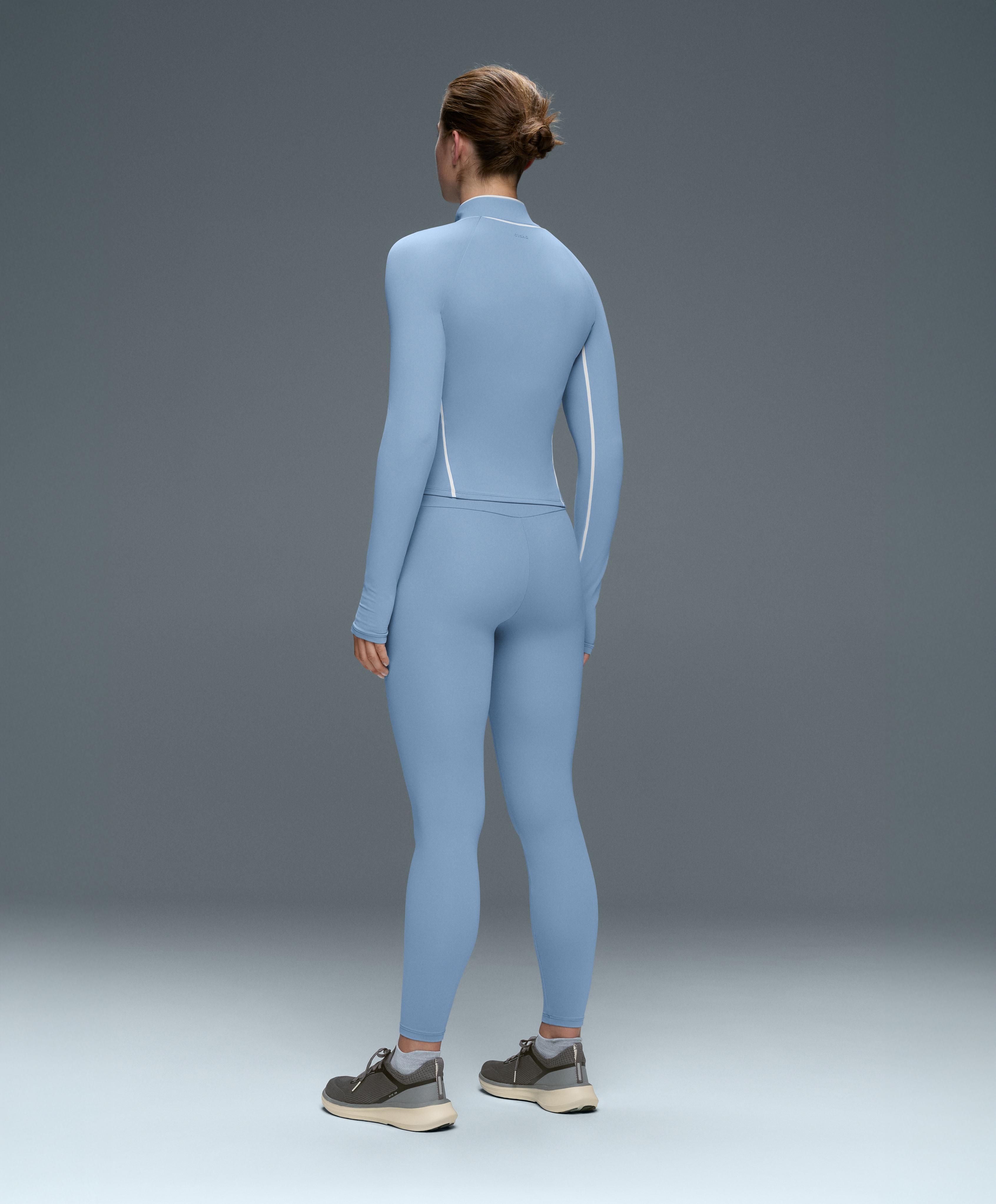Light warm piping technical jacket — BLUE