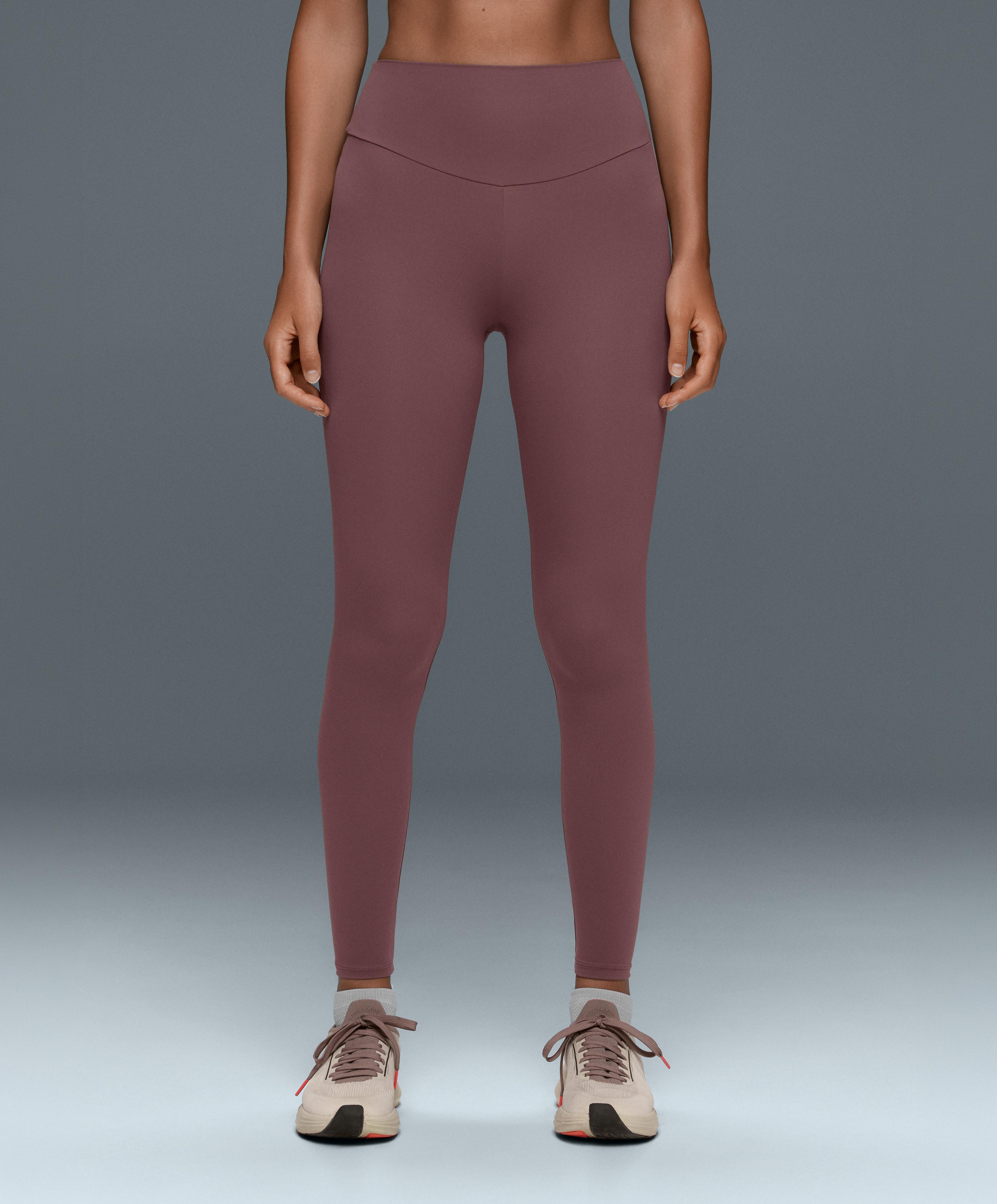 Comfortlux high-waisted ankle-length leggings — MAUVE-TAUPE