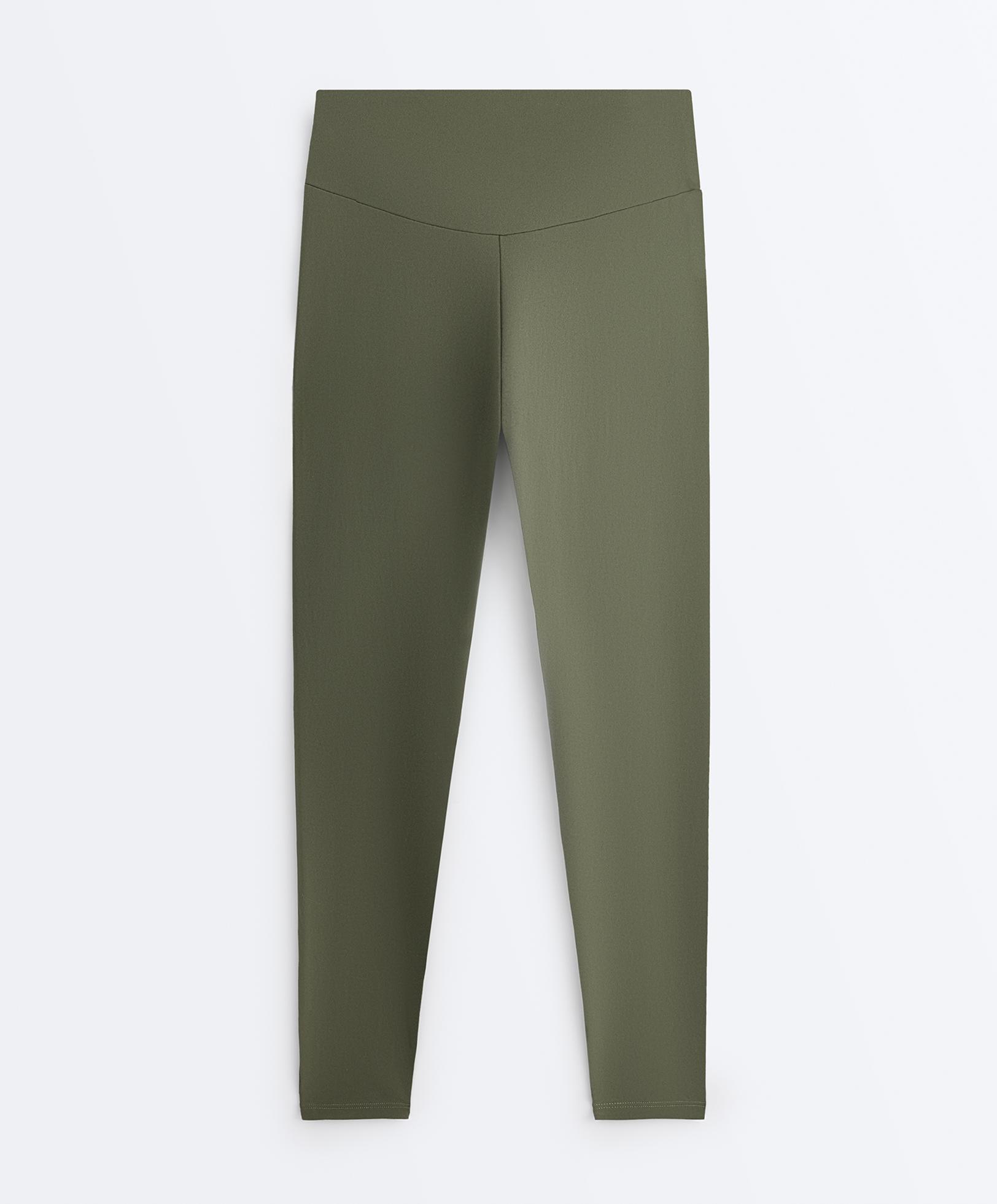 Comfortlux high-waisted ankle-length leggings — DARK GREEN