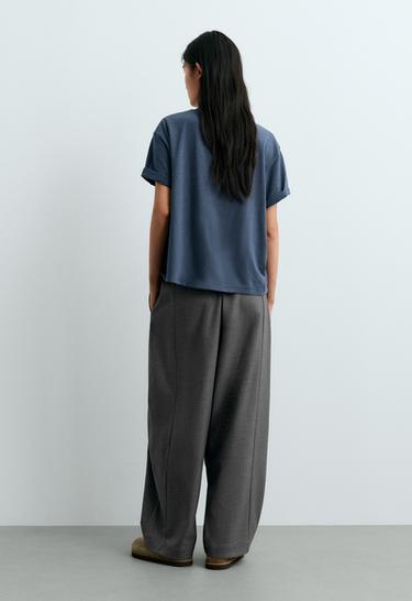 13% wool balloon trousers — GREY 3