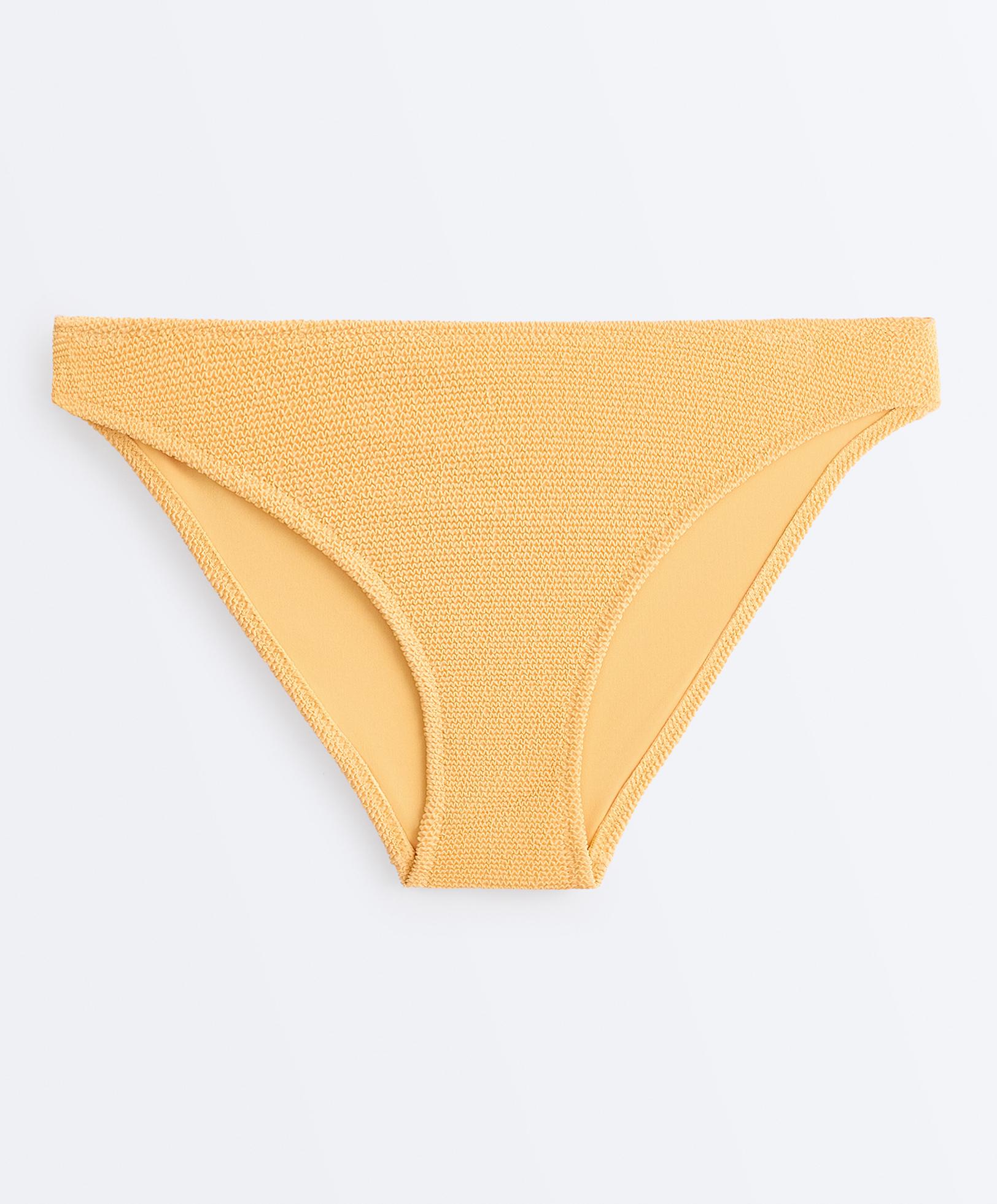 Crinkle classic bikini briefs — BURNT YELLOW