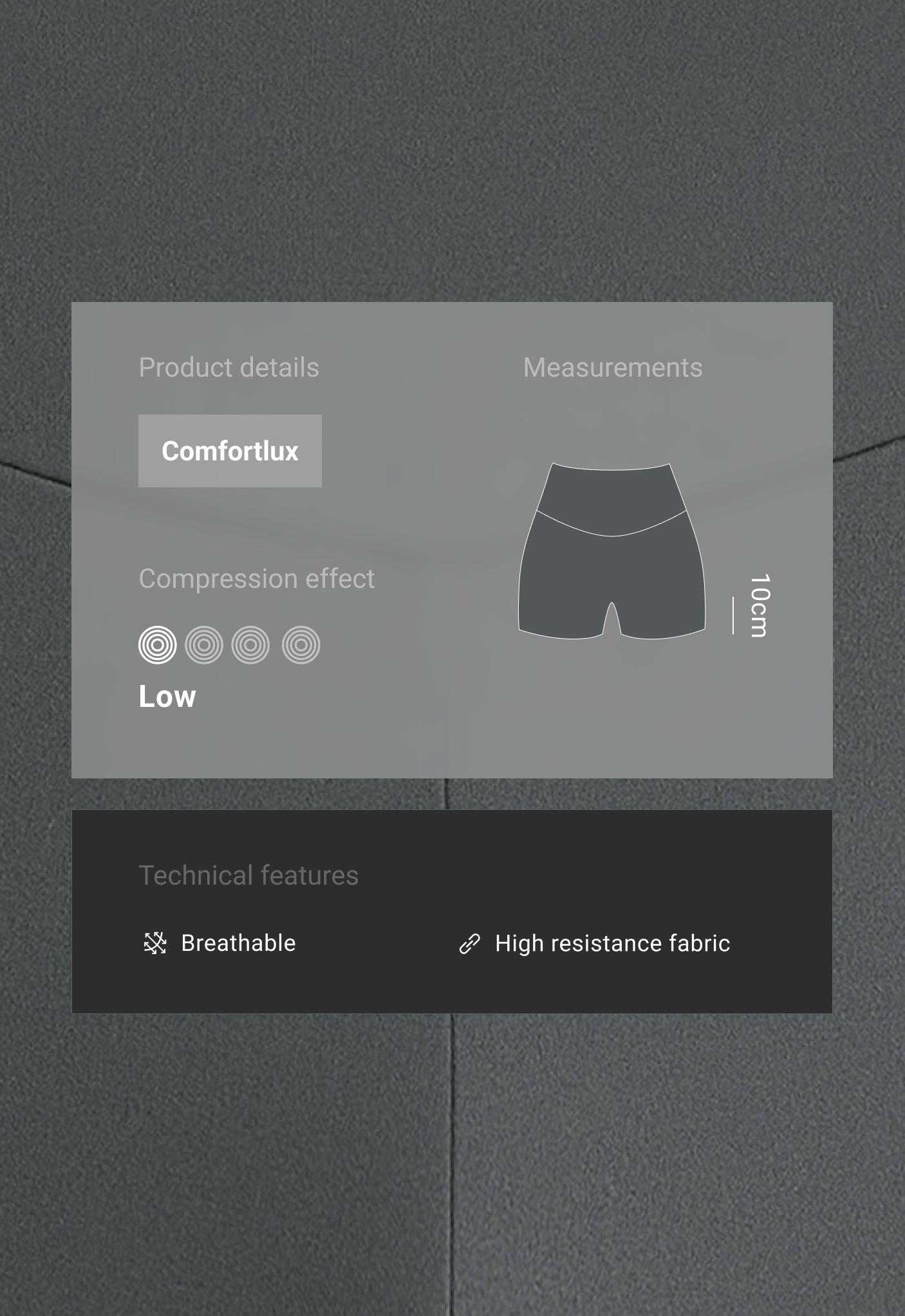 Hot pants high rise Comfortlux 10 cm Hot pants high rise Comfortlux 10 cm