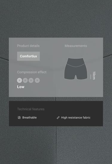 Hot pants high rise Comfortlux 10 cm — STEEL GREY 2