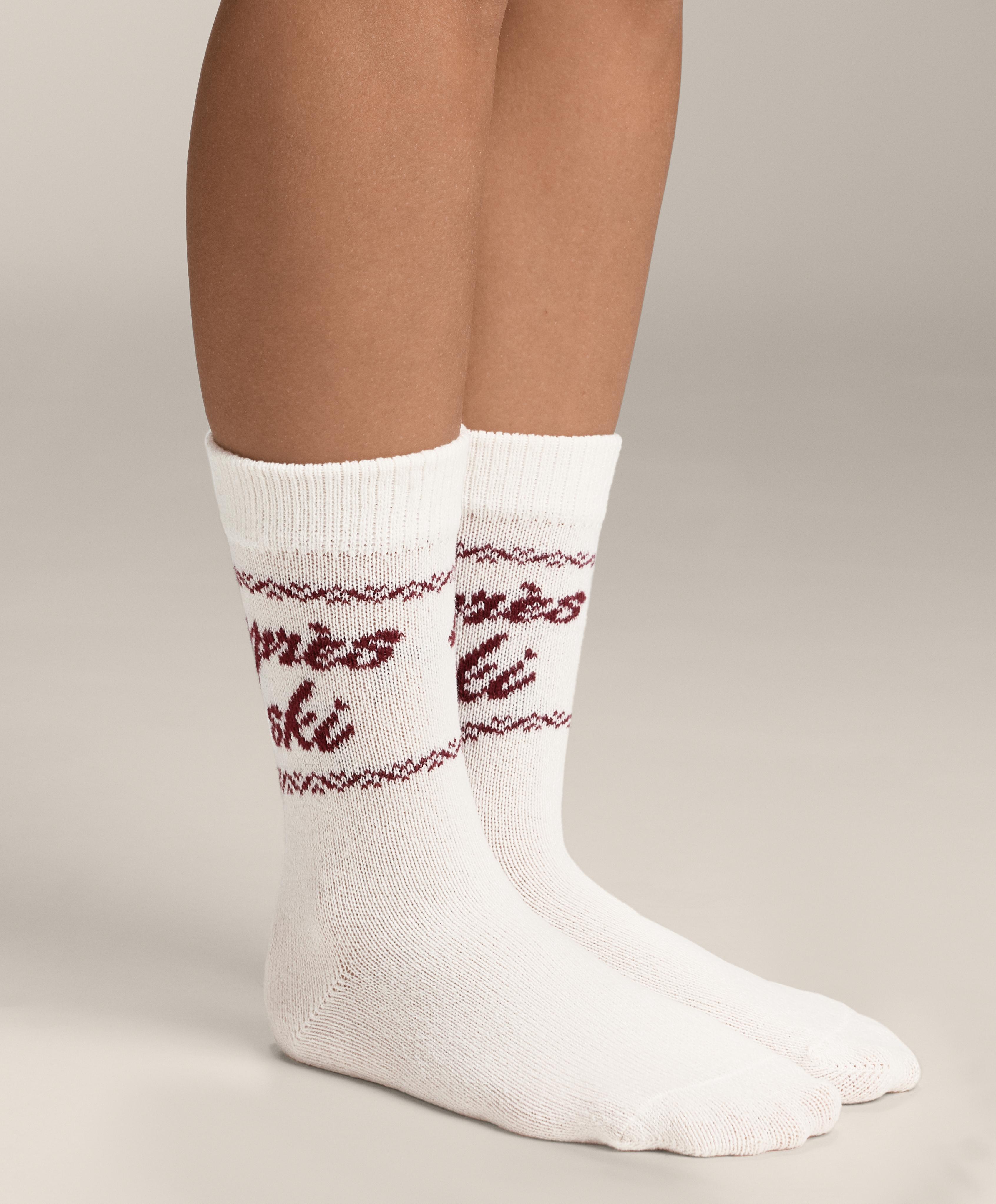 2 paires de chaussettes classic en jacquard - Soldes