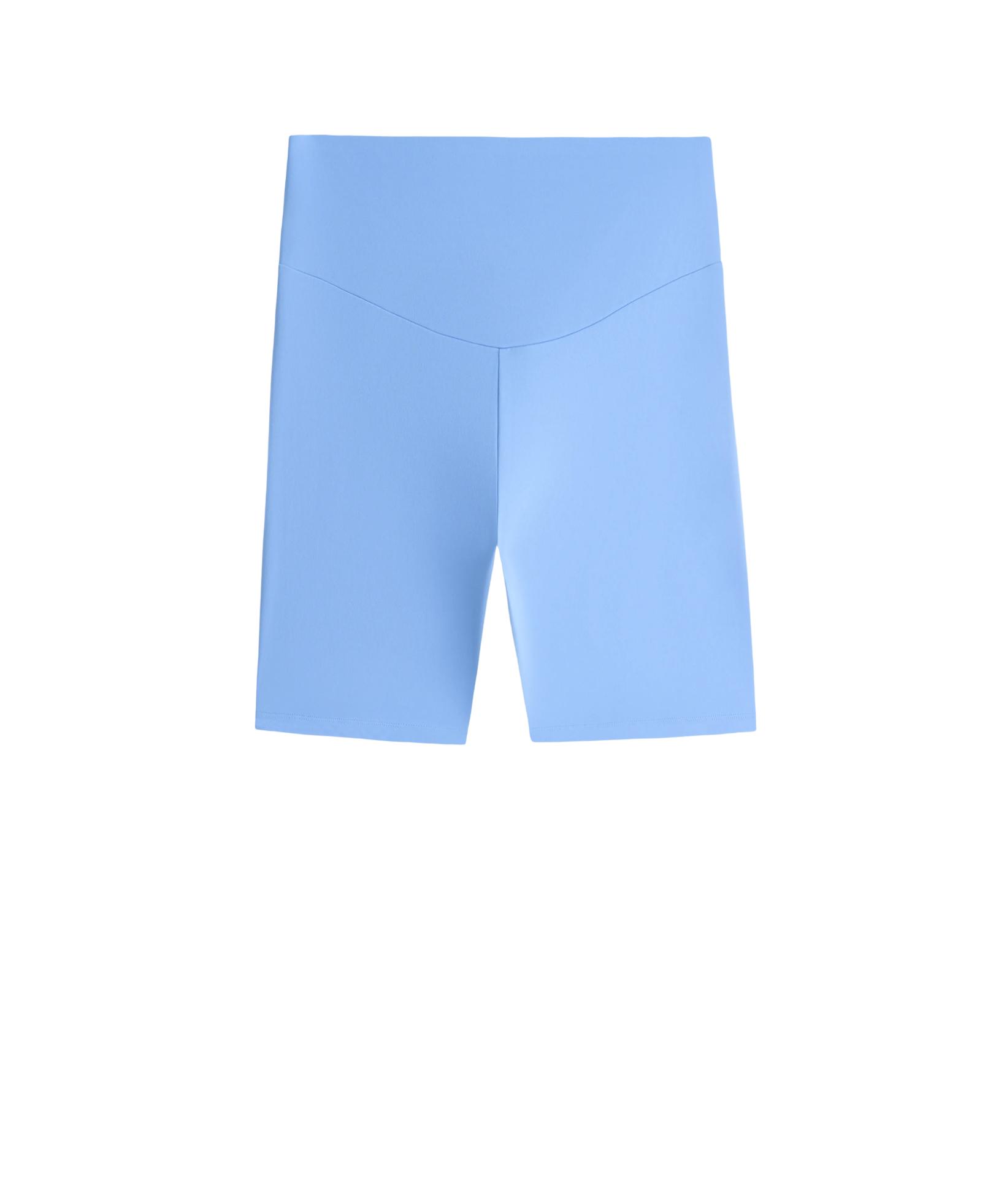 Comfortlux high-rise 20cm biker leggings — PALE LAVENDER BLUE