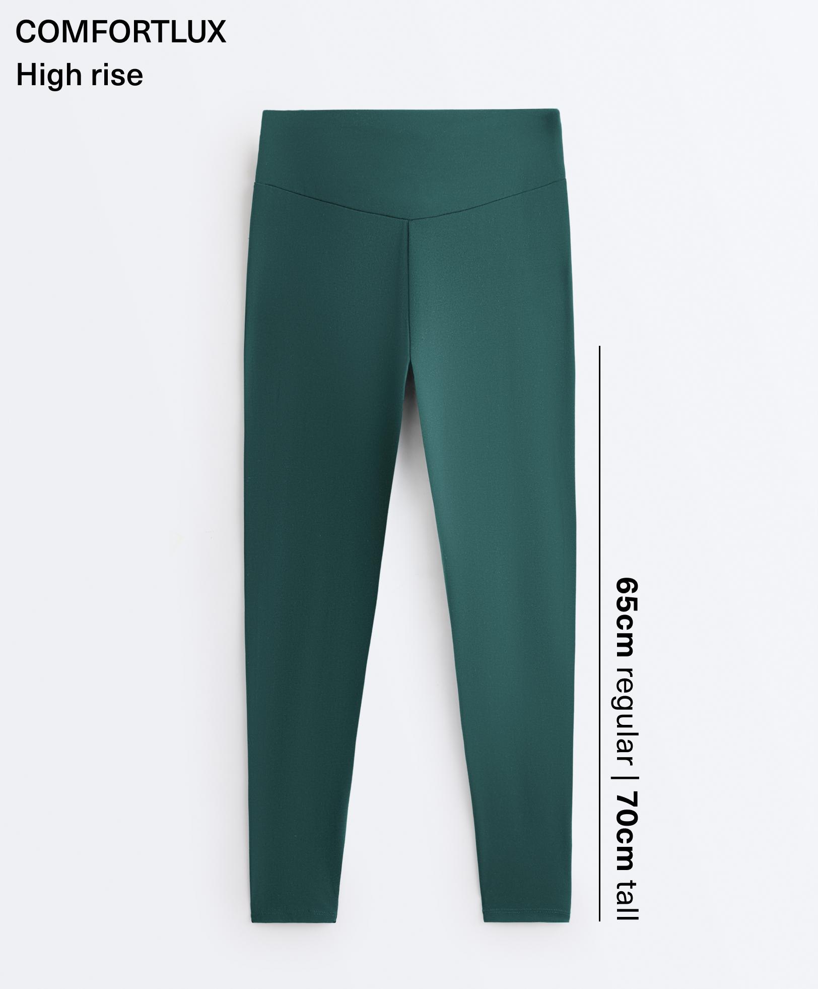 Comfortlux high-waisted ankle-length leggings — BOTTLE