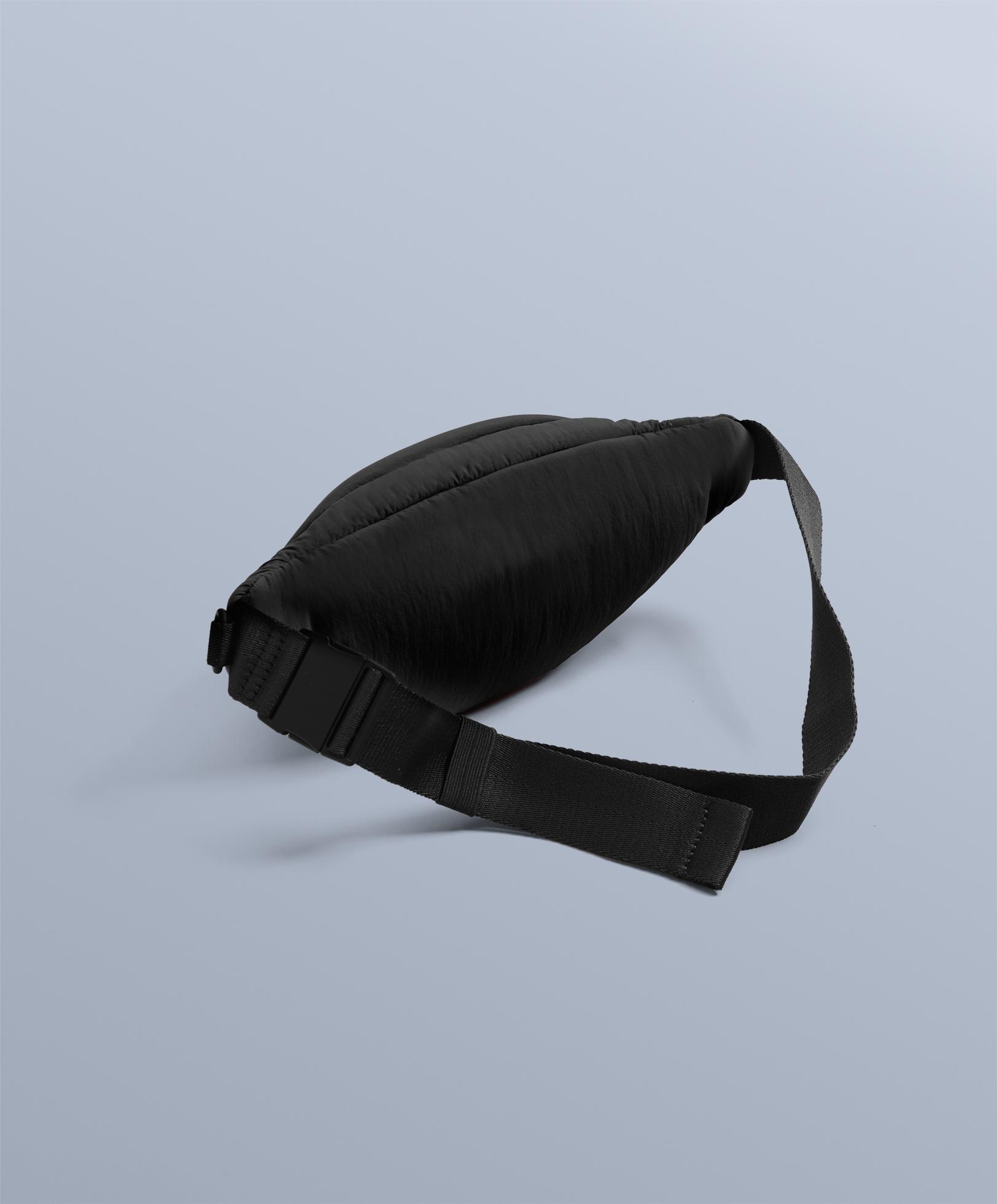 Water-repellent nylon belt bag — BLACK