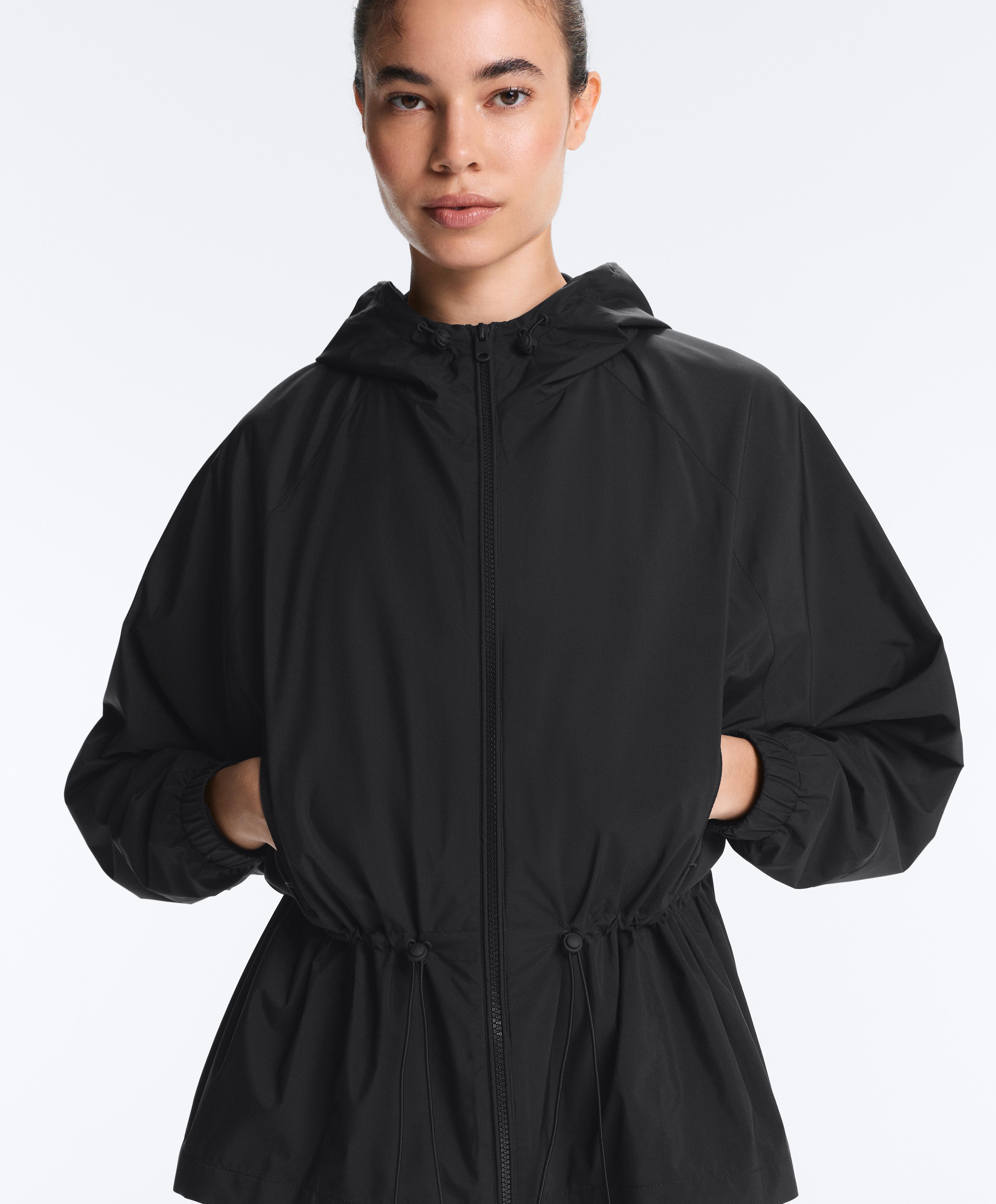 Water-repellent jacket — BLACK