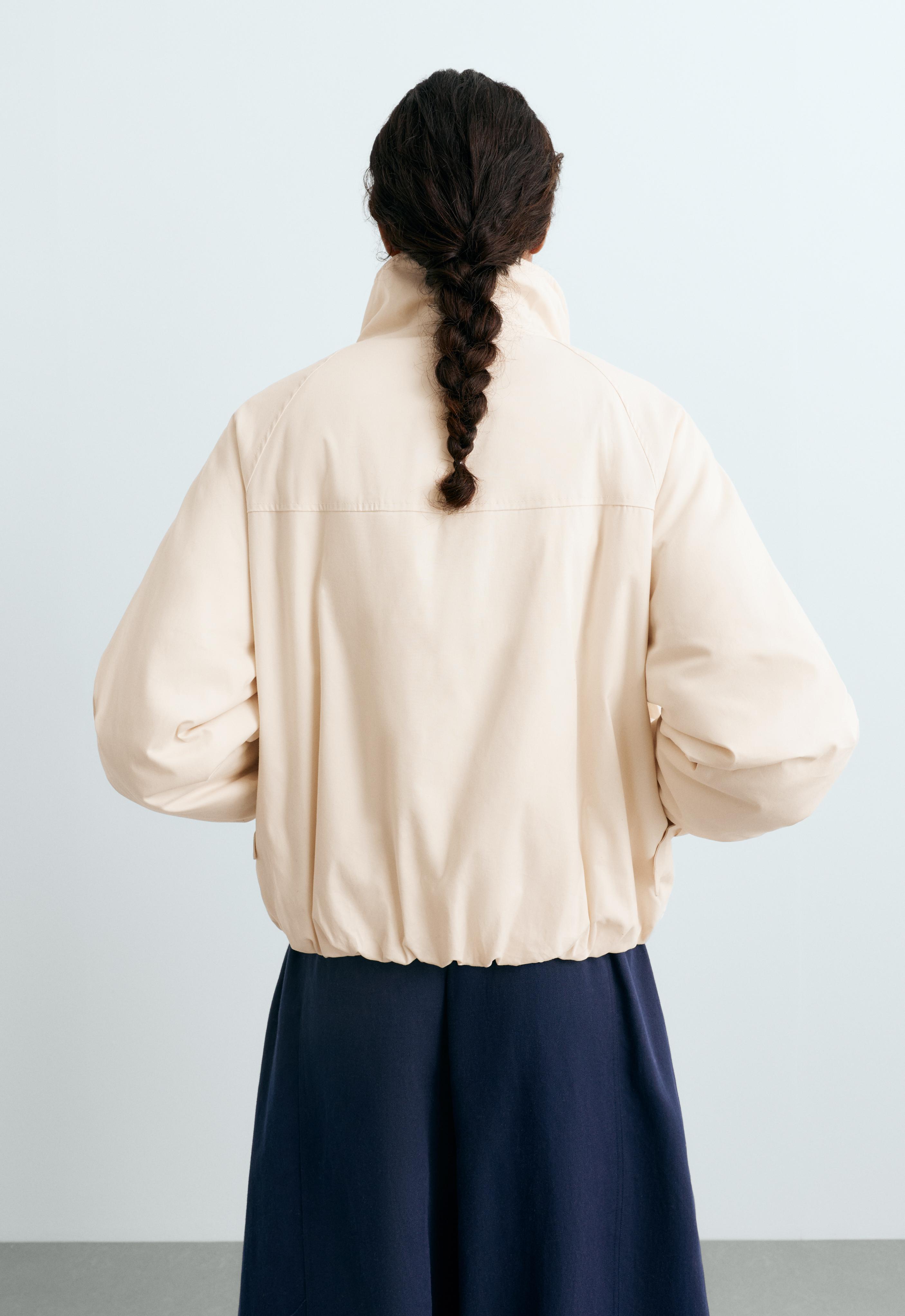 FELLEX® AEROGEL balloon padded short jacket — ECRU