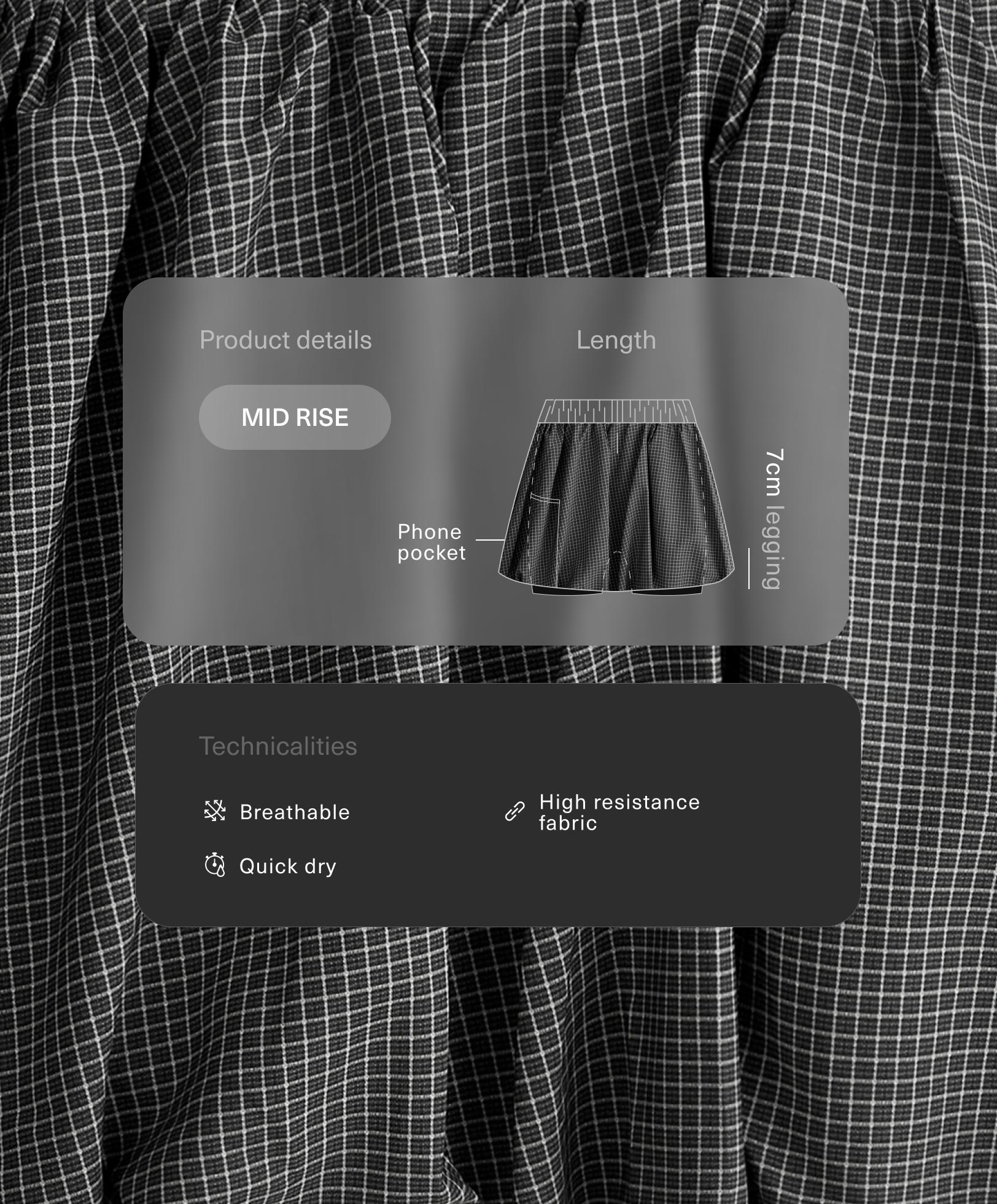 Compressive Pocket Shorts, 10 cm