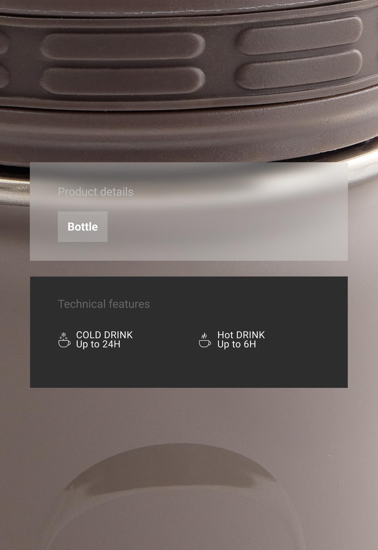Soft-touch bottle — PALE MINK