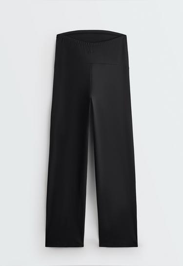 Comfortlux maternity straight-leg trousers — BLACK 8