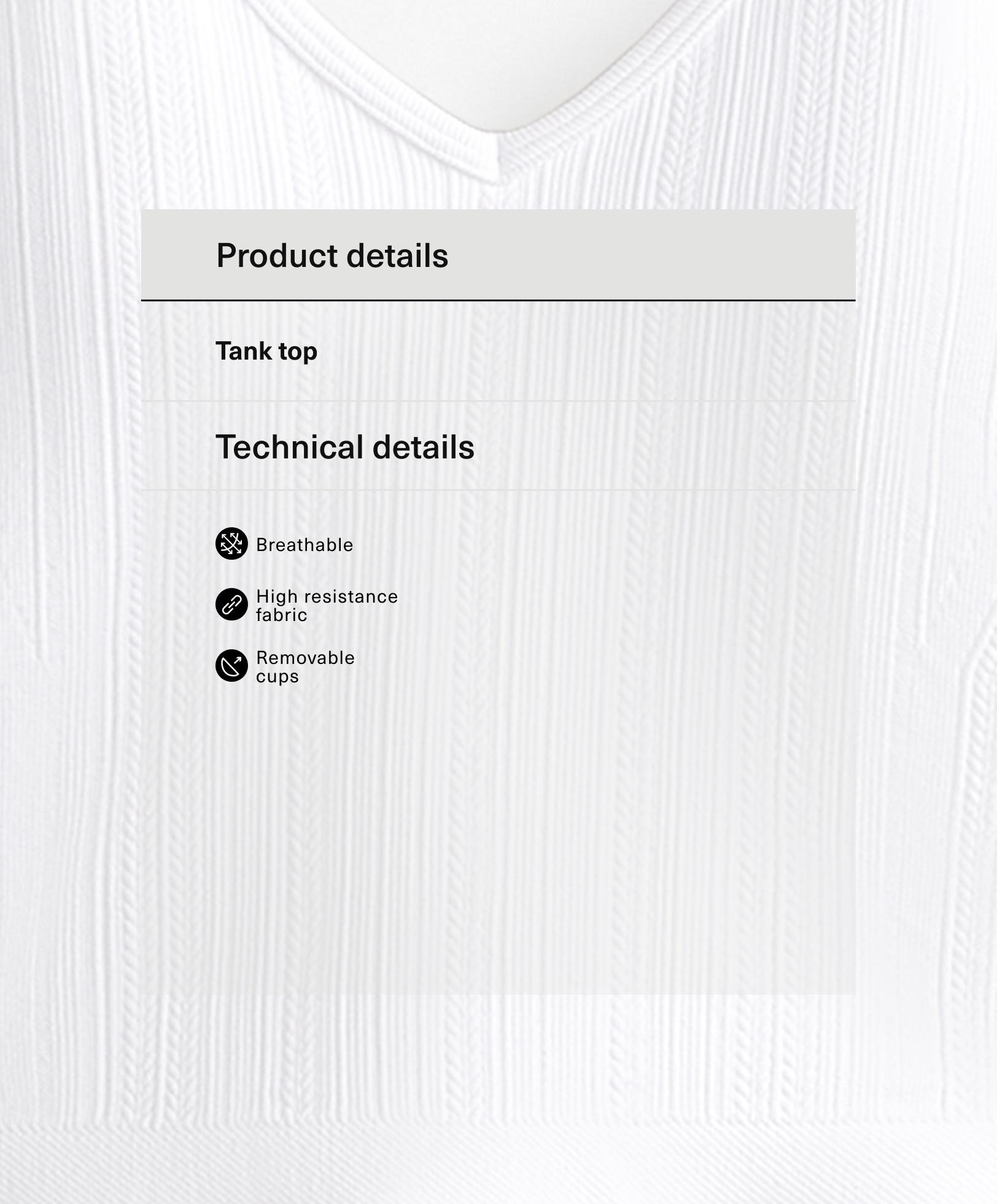 Tank top ผ้า rib ลายถัก - ลดราคา Tank top ผ้า rib ลายถัก - ลดราคา