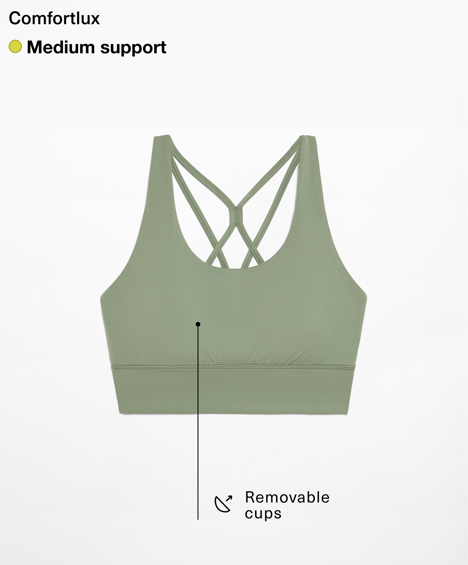 Medium-support Comfortlux sports bra with cups