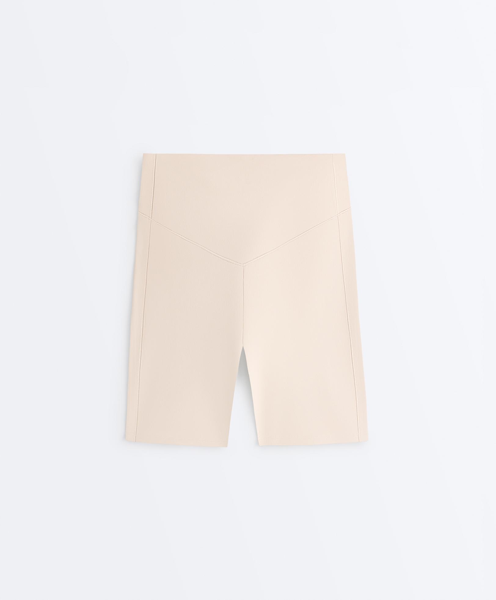 Evermove high-rise 20cm cycle leggings — PALE MINK