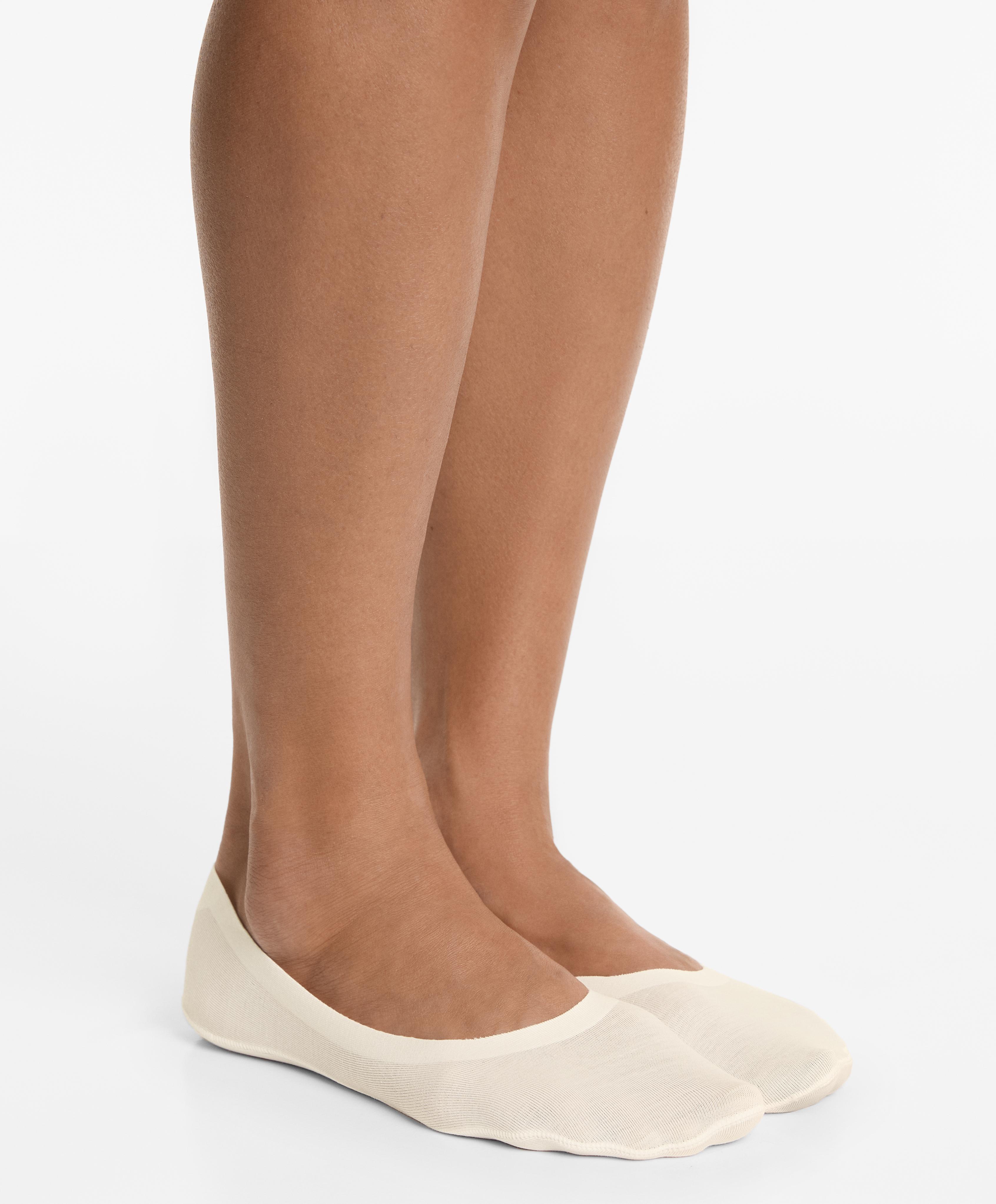 2 paires de socquettes invisibles en mélange de coton medium cut - Soldes 2 paires de socquettes invisibles en mélange de coton medium cut - Soldes