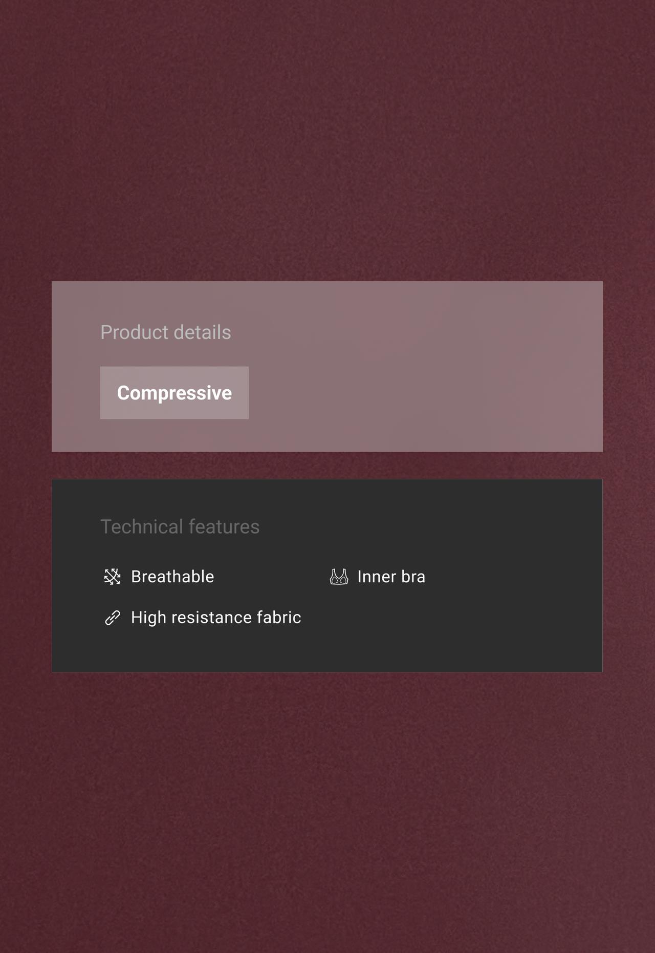 Compressive halter tank top — BURGUNDY