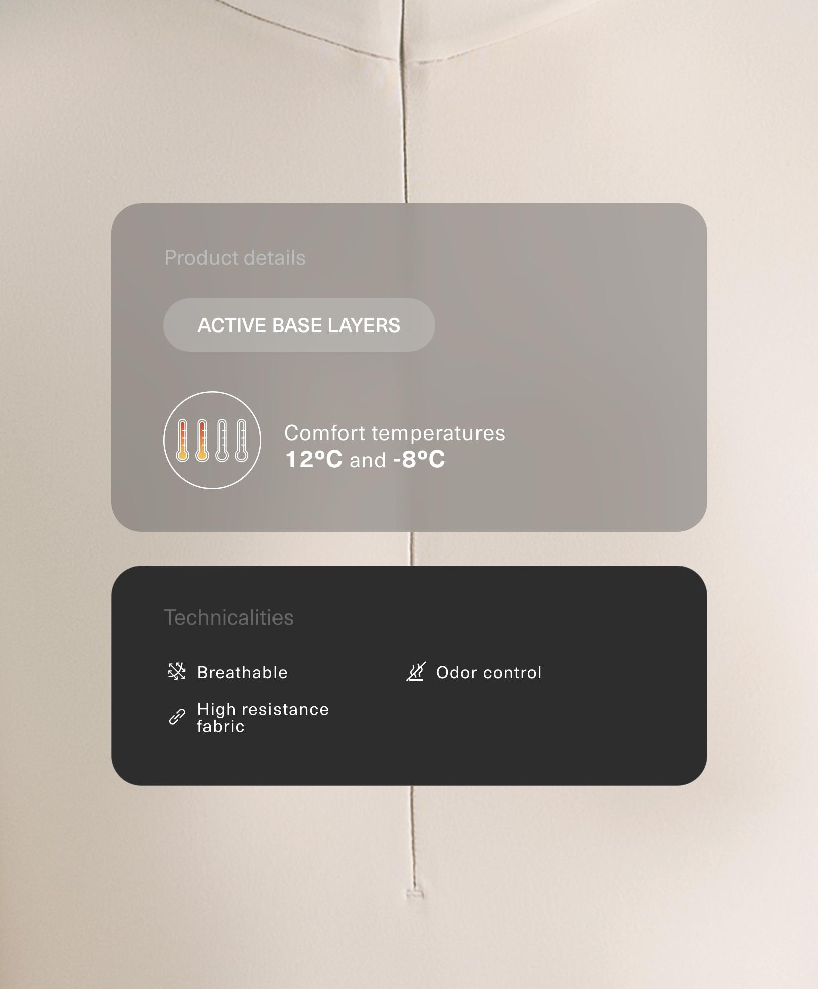 Body thermique base layer demi-fermeture éclair