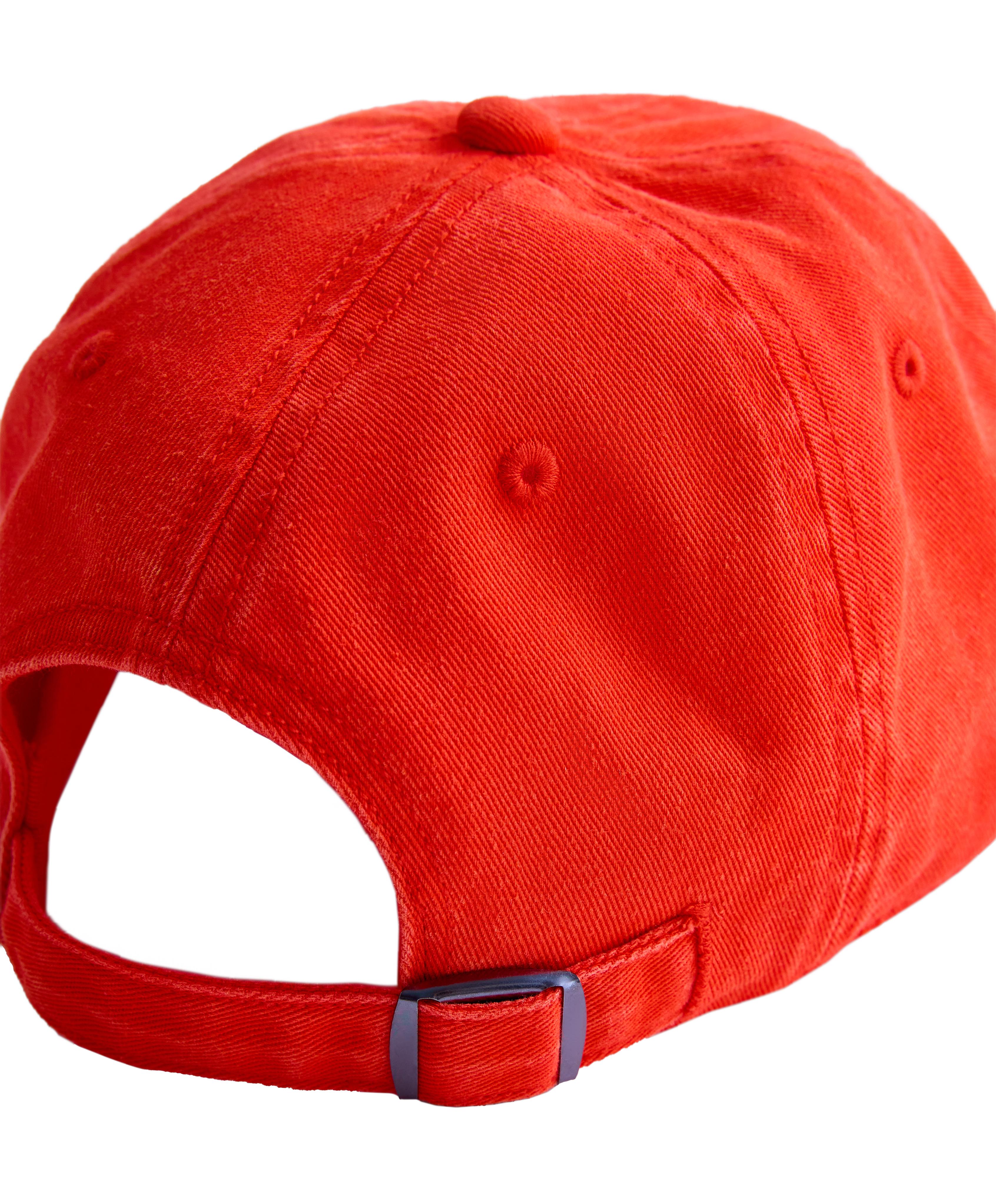 Washed-effect 100% cotton cap — BRIGHT ORANGE