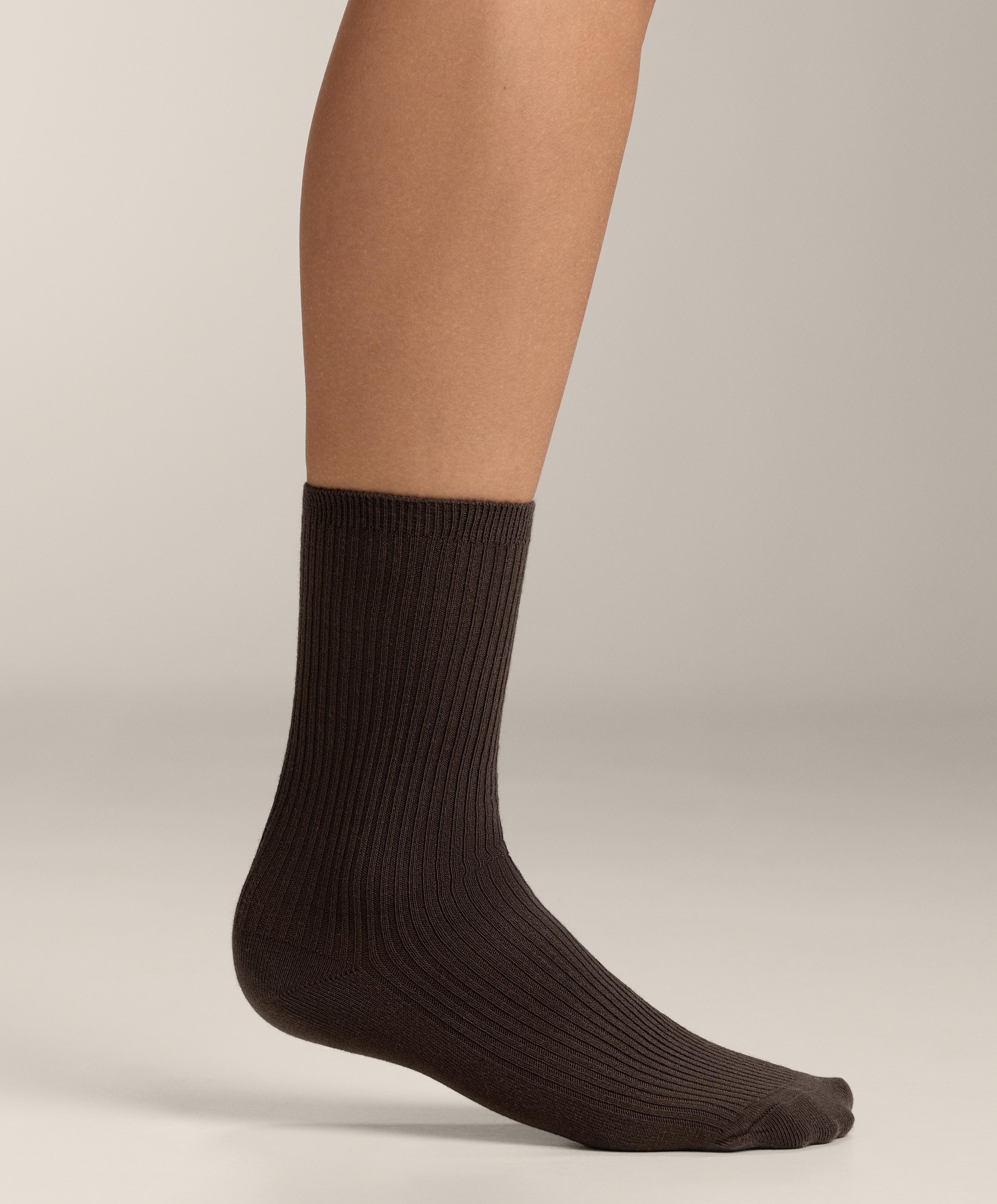 5 pairs of cotton blend classic socks — PALE YELLOW