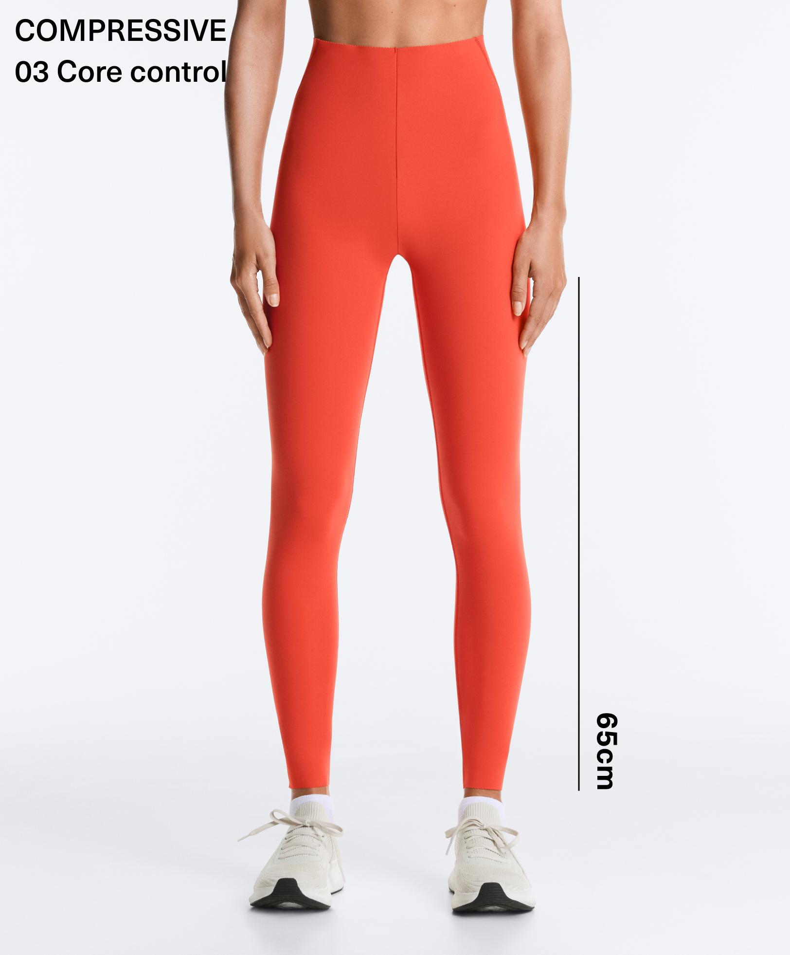 Compressive core control enkel-legging met hoge taille