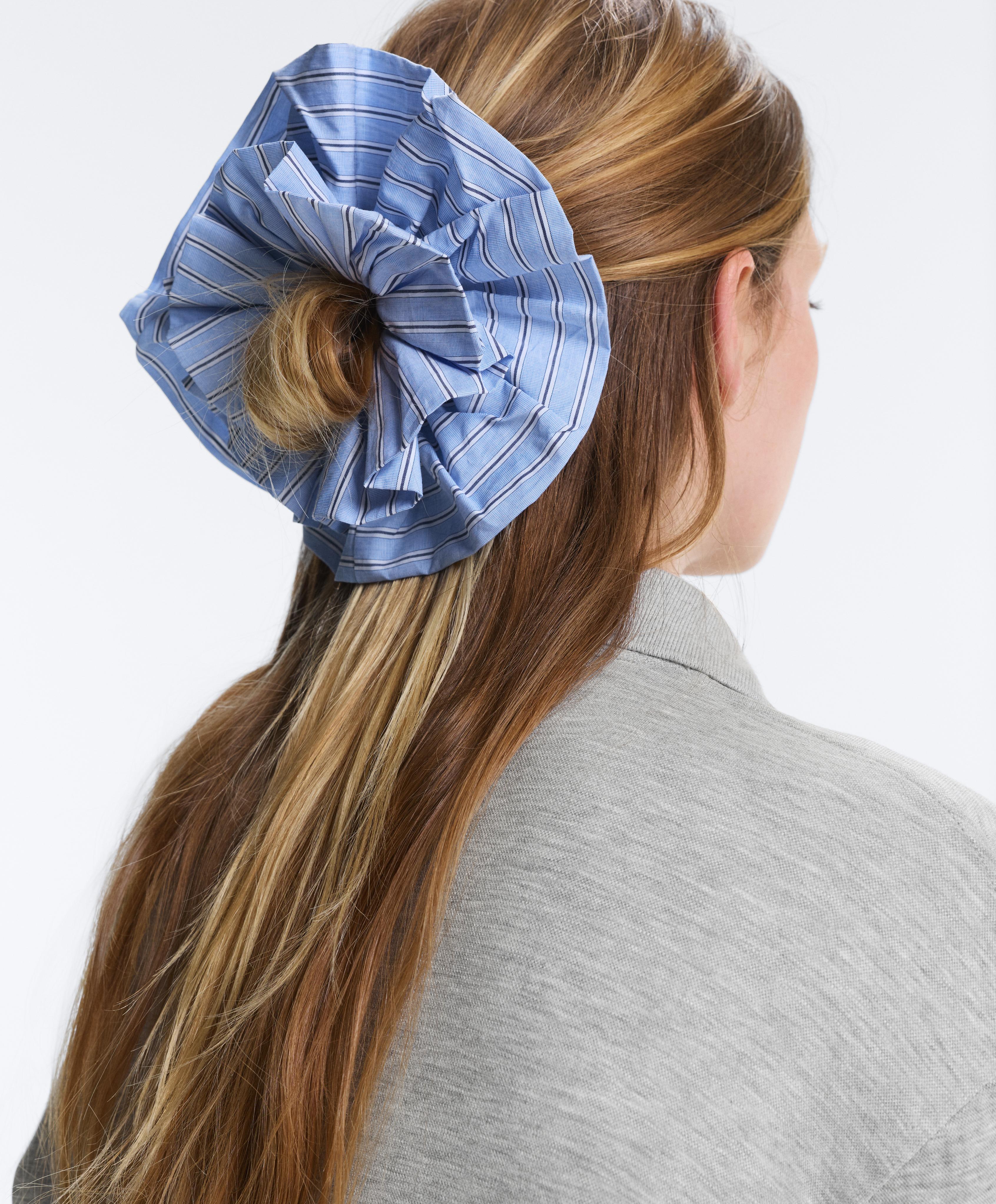 Velika gumica za kosu sa prugama od 100% pamuka Velika gumica za kosu sa prugama od 100% pamuka