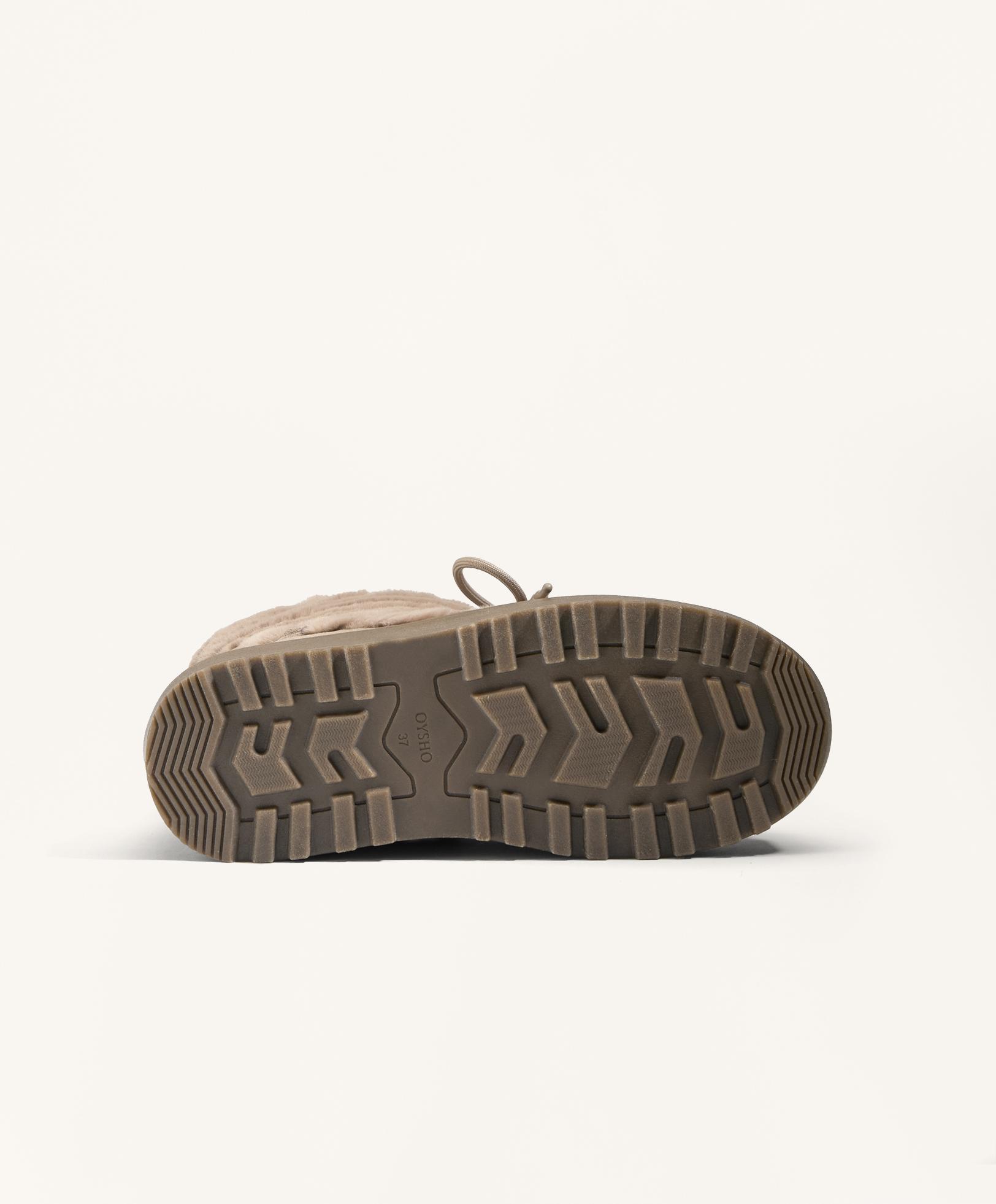 Bağcıklı süet tüylü çizme - Görsel 6