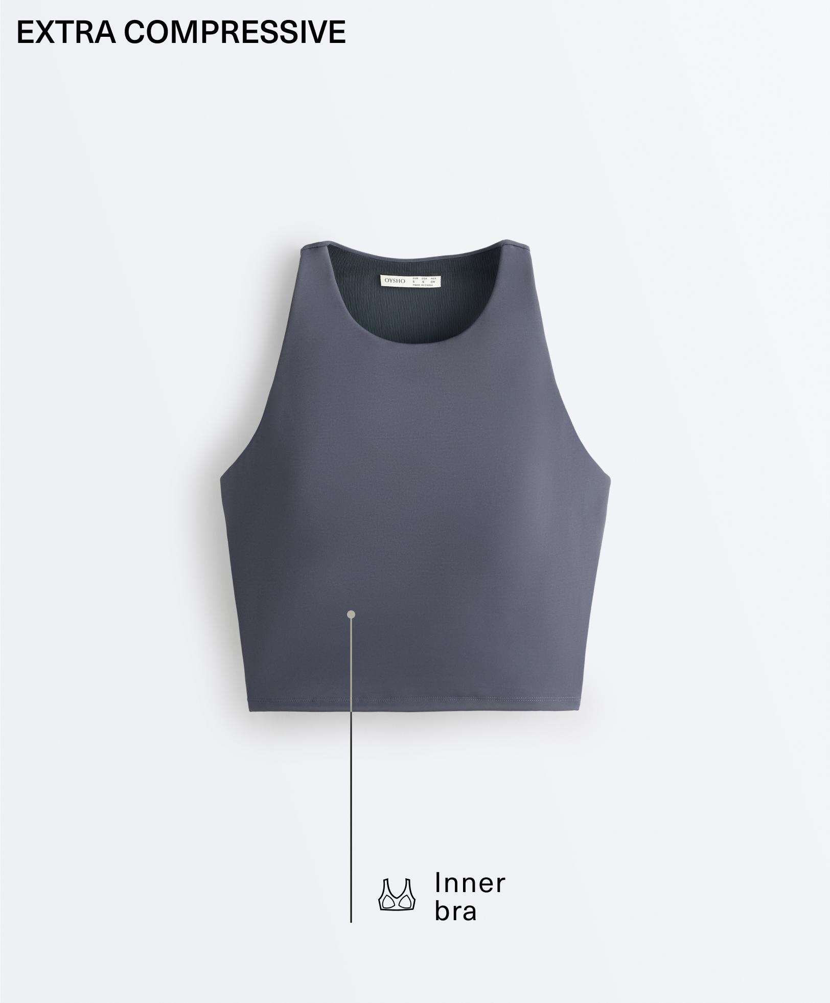 Extra Compressive Halter Tank Top — PETROL