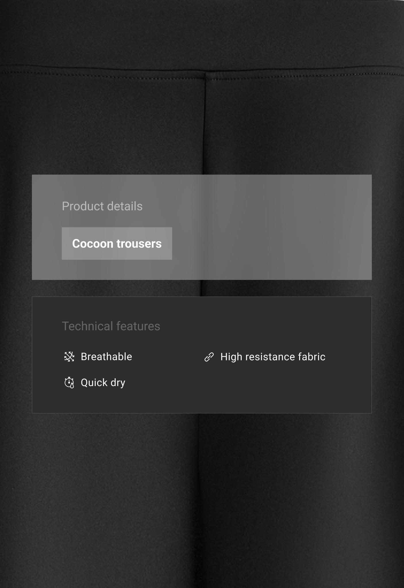 Neoprene-effect high rise cocoon trousers