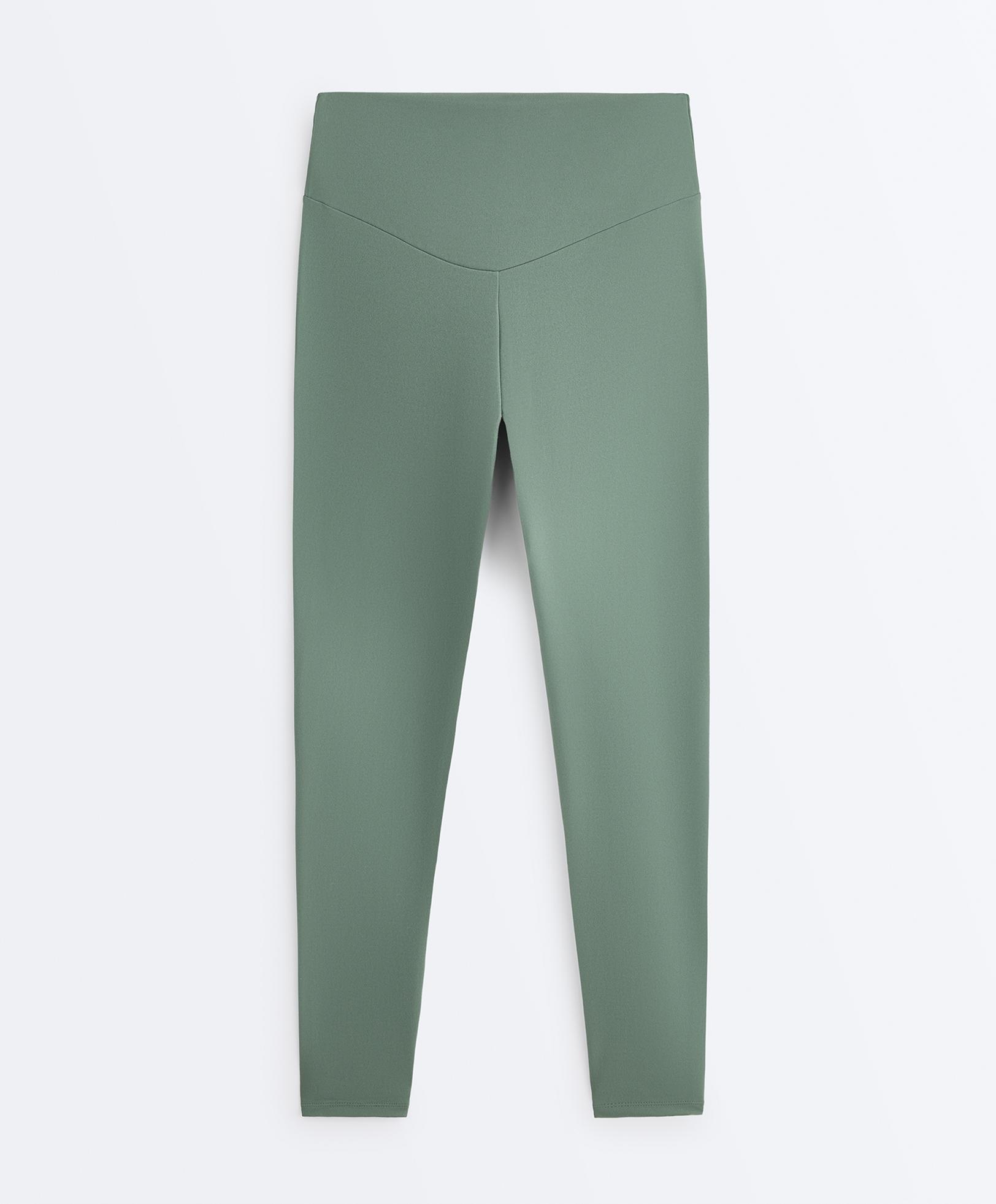 Comfortlux high-waisted ankle-length leggings — DARK GREEN