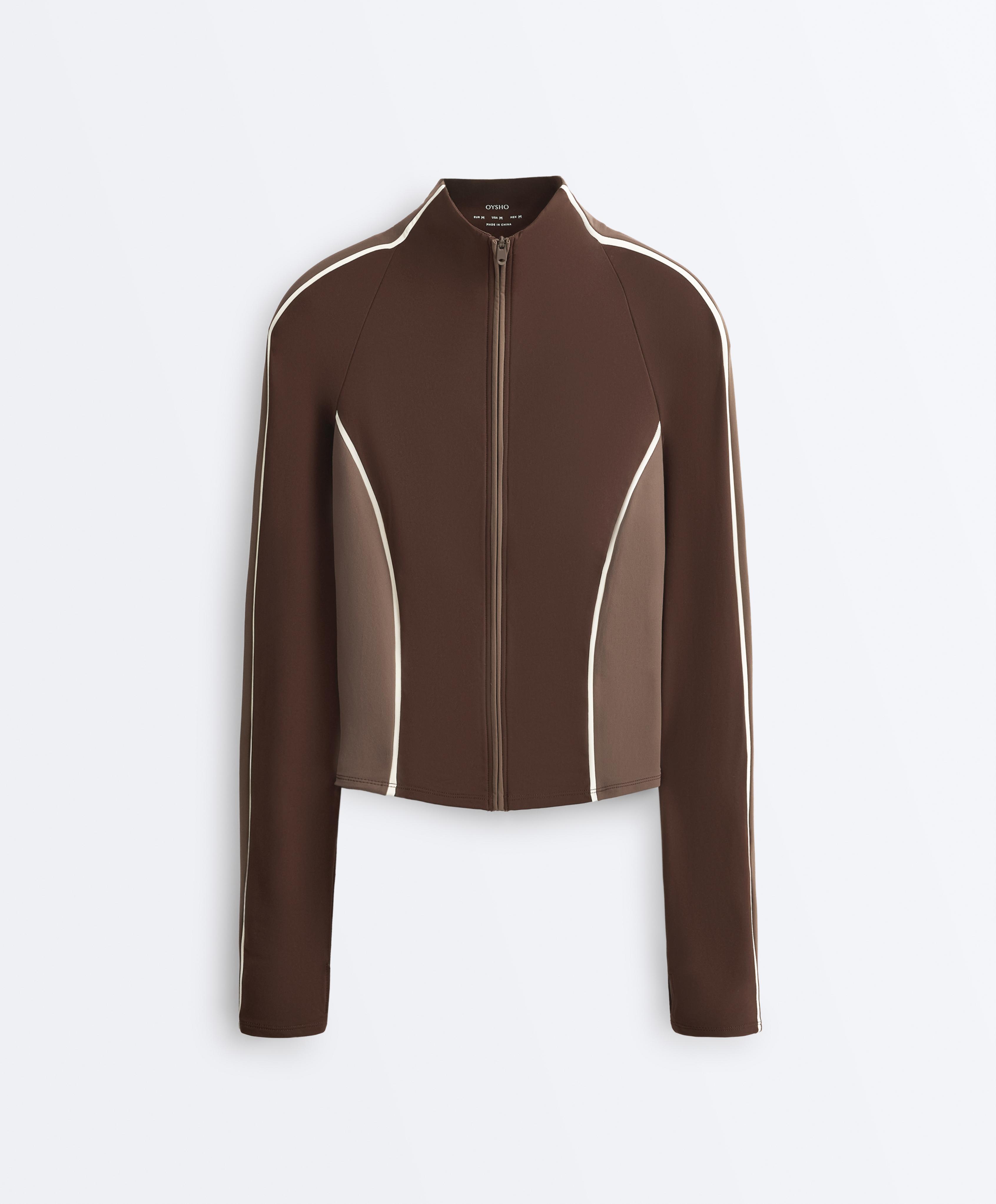 Light warm technical jacket — BROWN