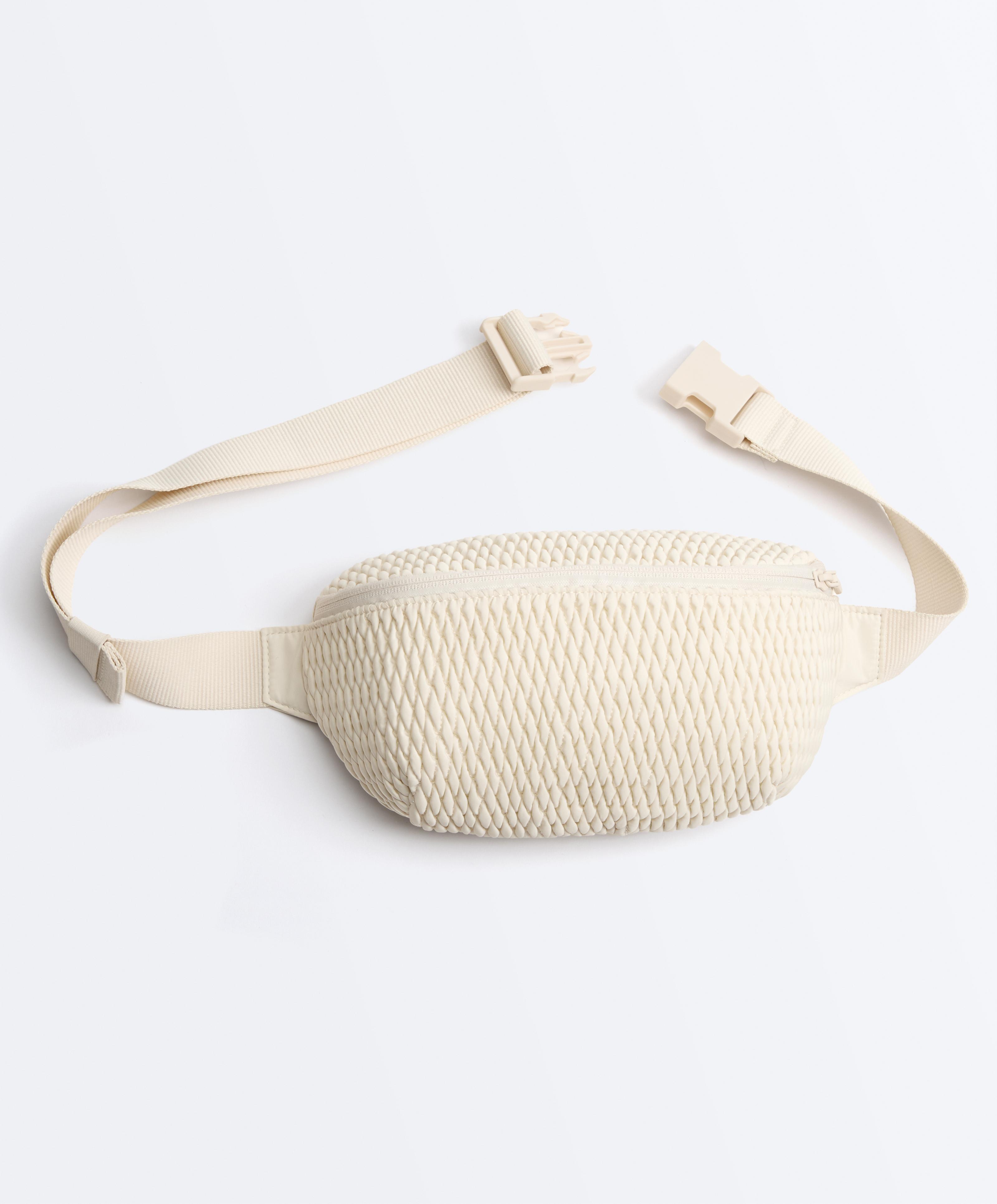 Padded belt bag — CREAM