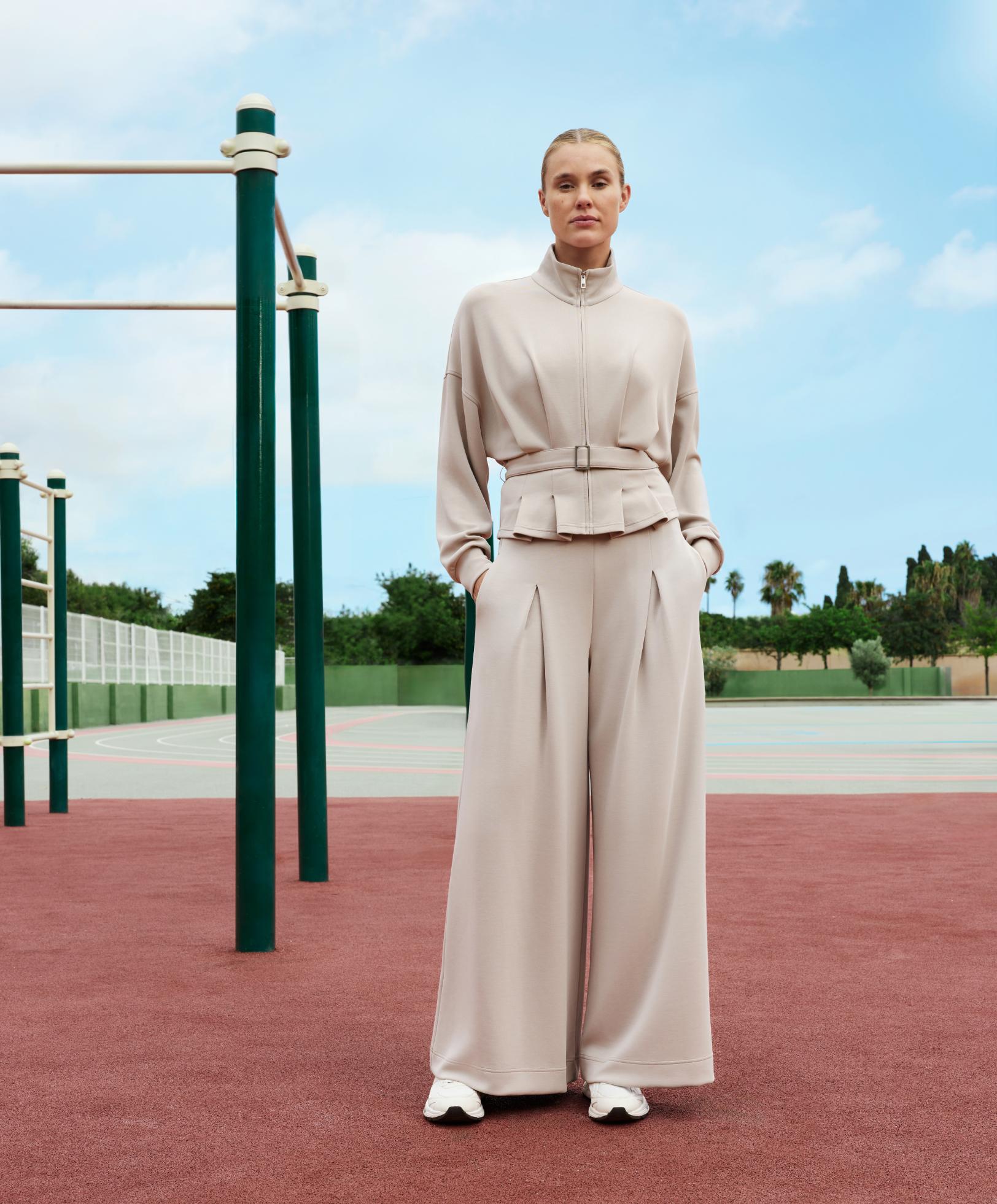 Veste à ceinture avec modal au toucher doux