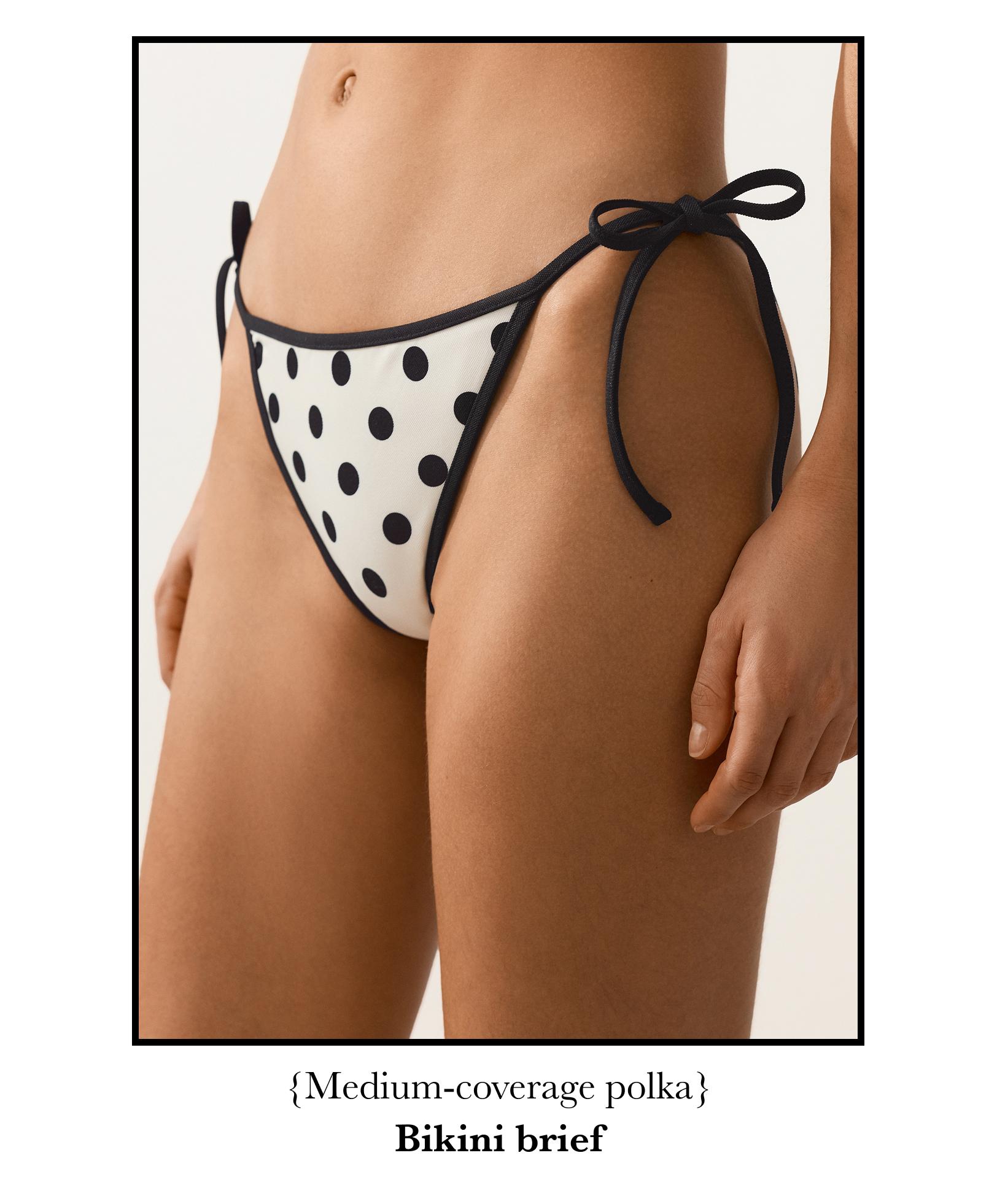 Bikini braga media piqué topos Bikini braga media piqué topos