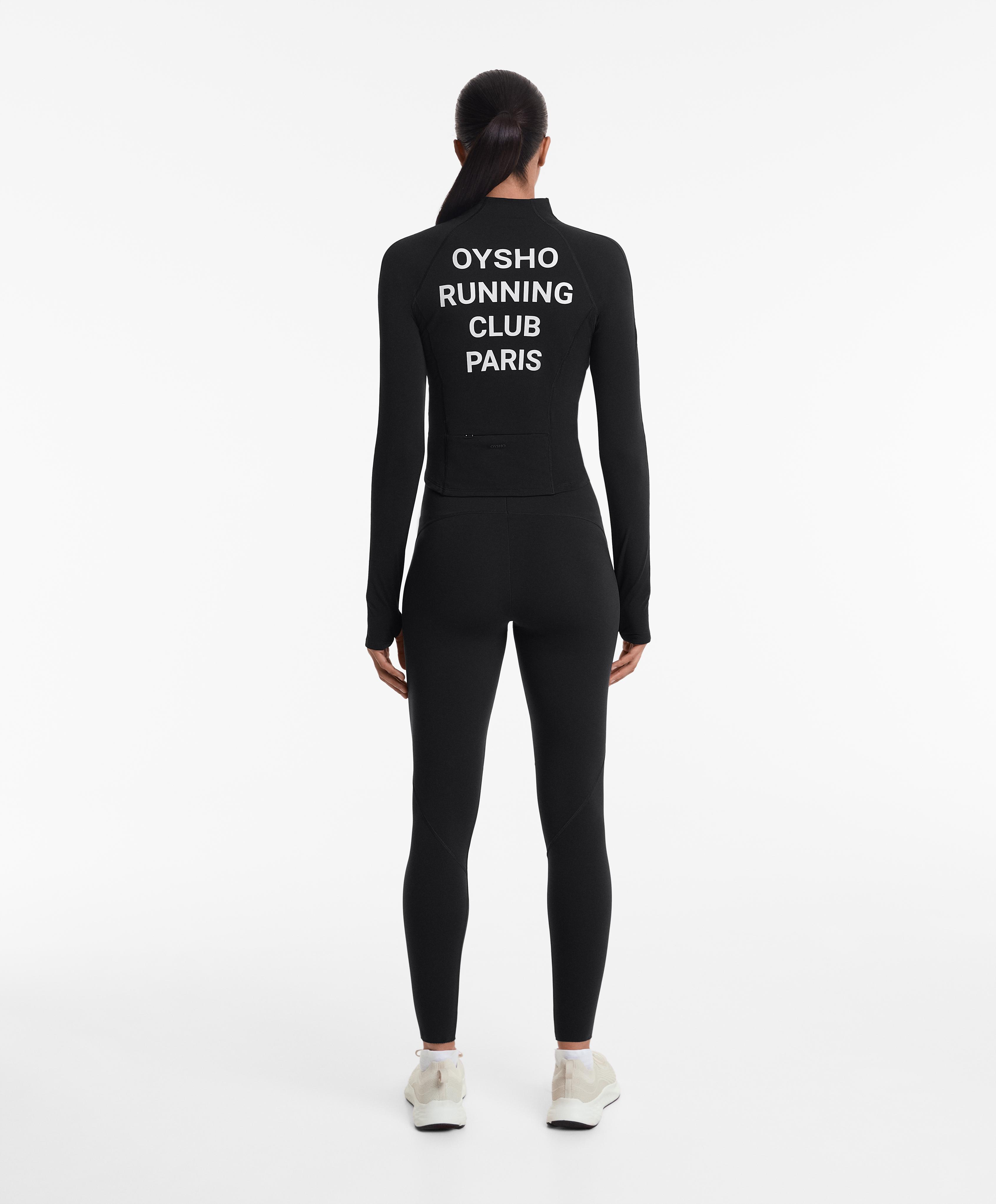 Oysho Running Club Paris light warm technical jacket with seams Oysho Running Club Paris light warm technical jacket with seams