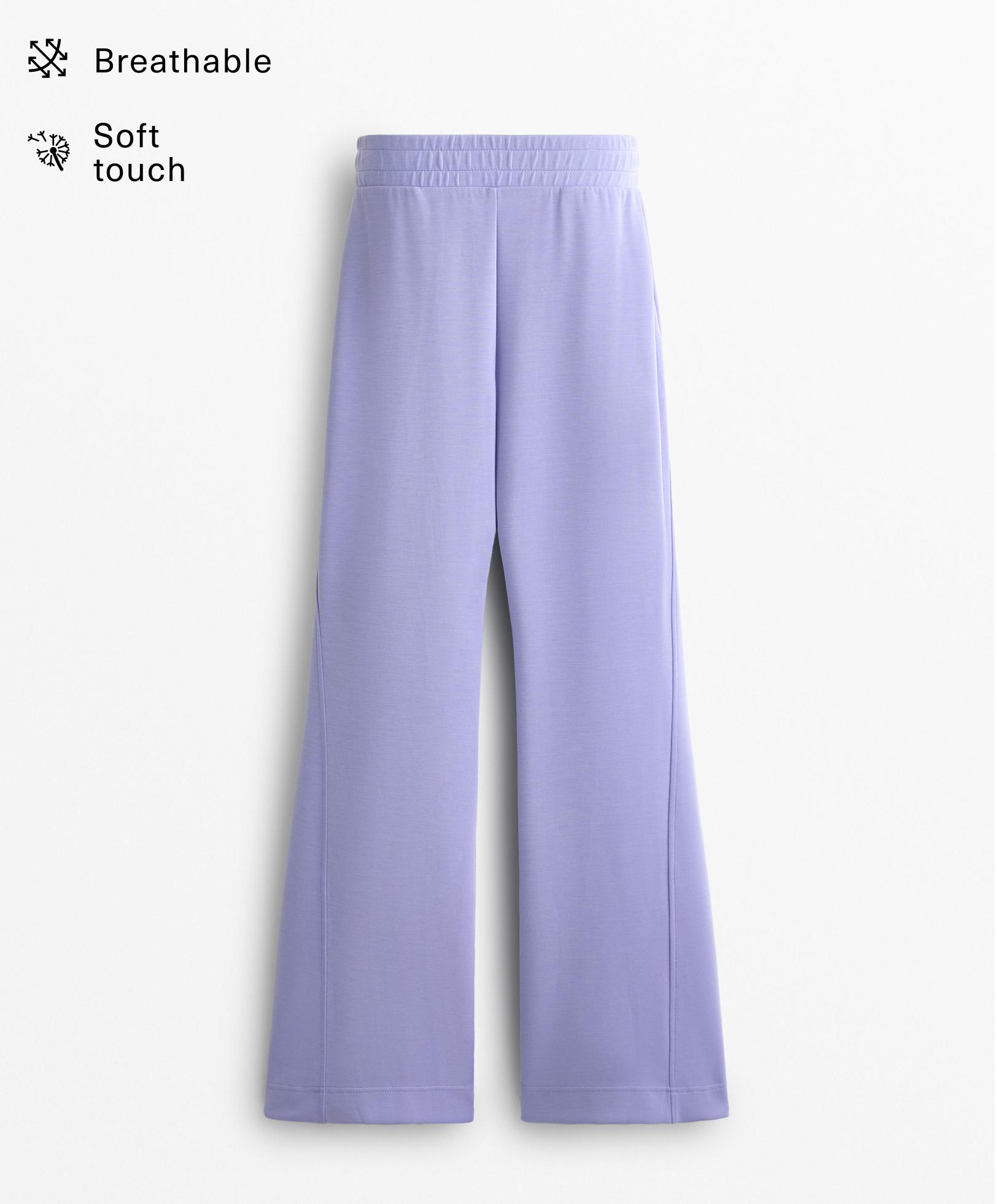 Flare trousers with modal - Sale