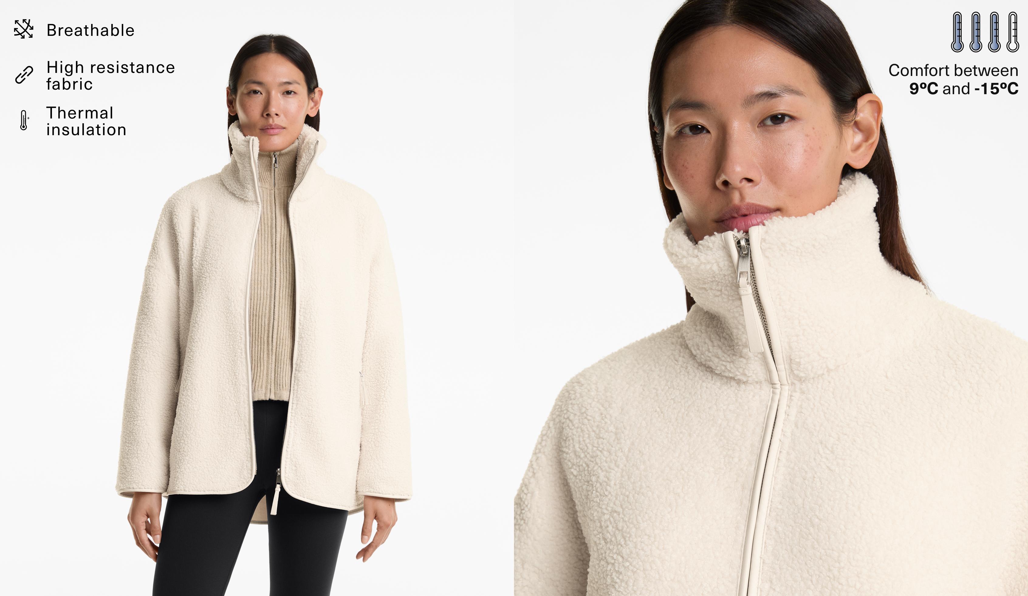 Chamarra oversize borreguillo