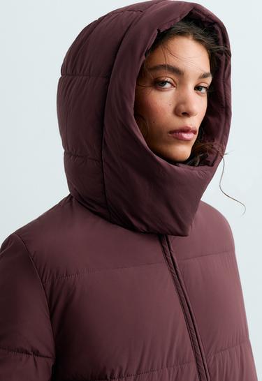Water-repellent primaloft® padded jacket — DARK WINE RED 4