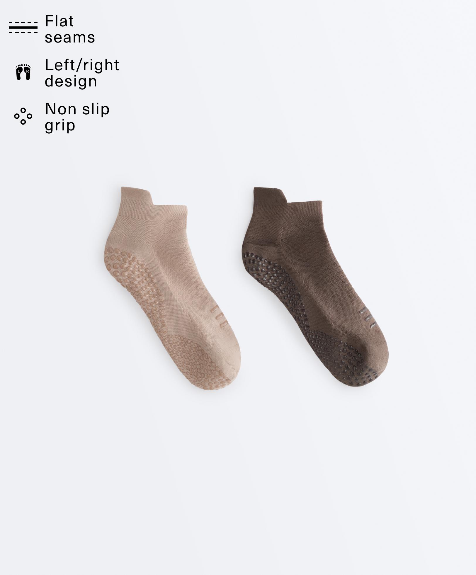 2 paires de chaussettes Sneaker de yoga et pilates en mélange de polyamide 2 paires de chaussettes Sneaker de yoga et pilates en mélange de polyamide