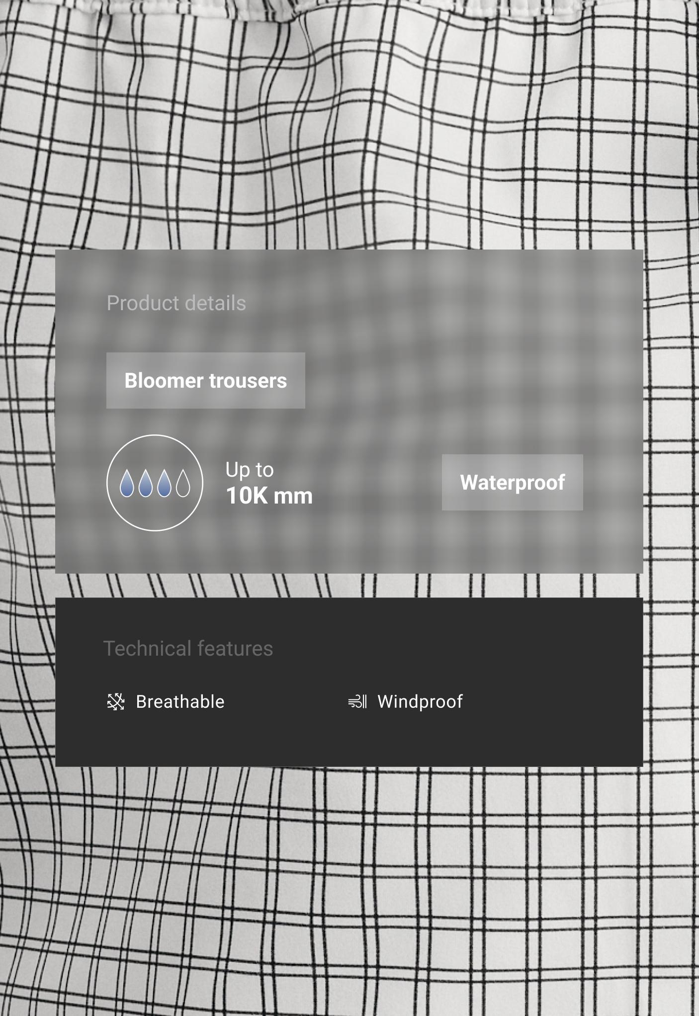 10k waterproof balloon trousers