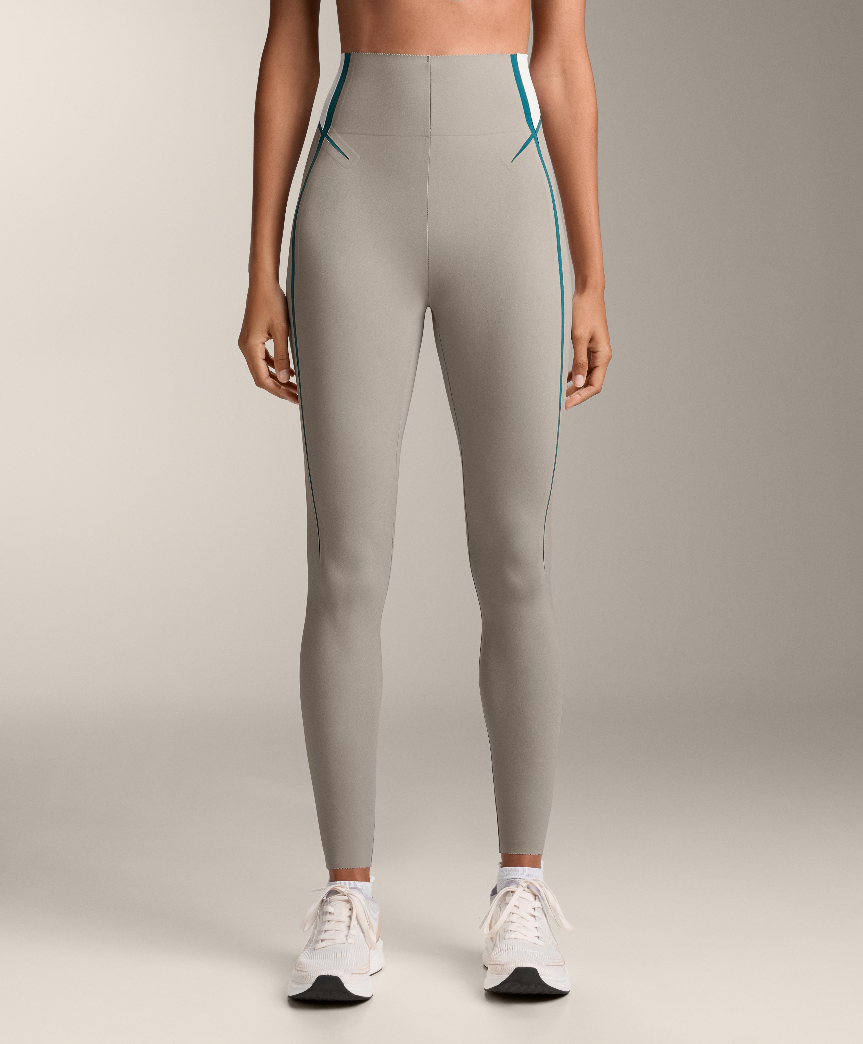 Leggings până la gleznă talie înaltă Compressive linii core control 65 cm