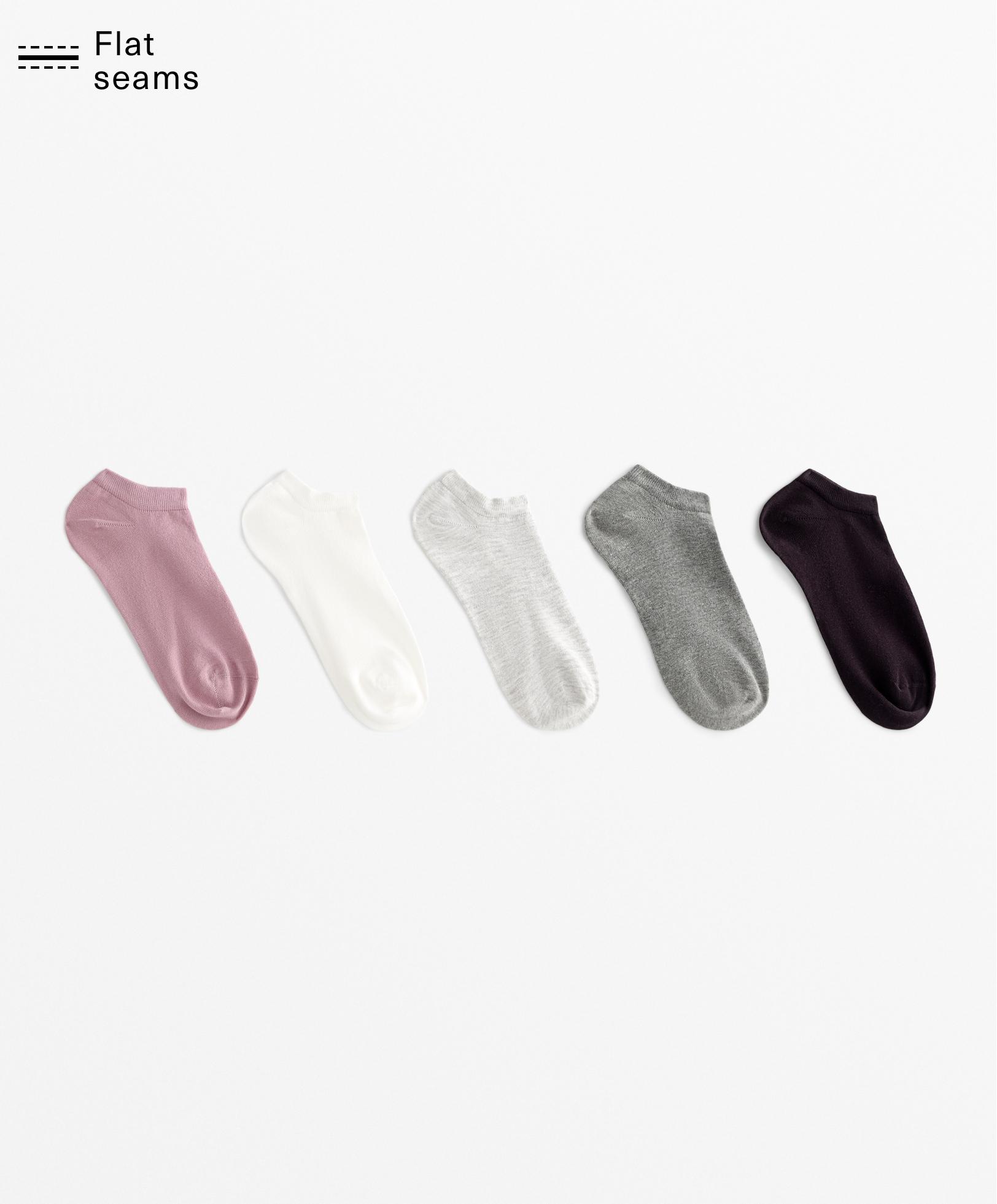5 paires de chaussettes sneaker en mélange de coton