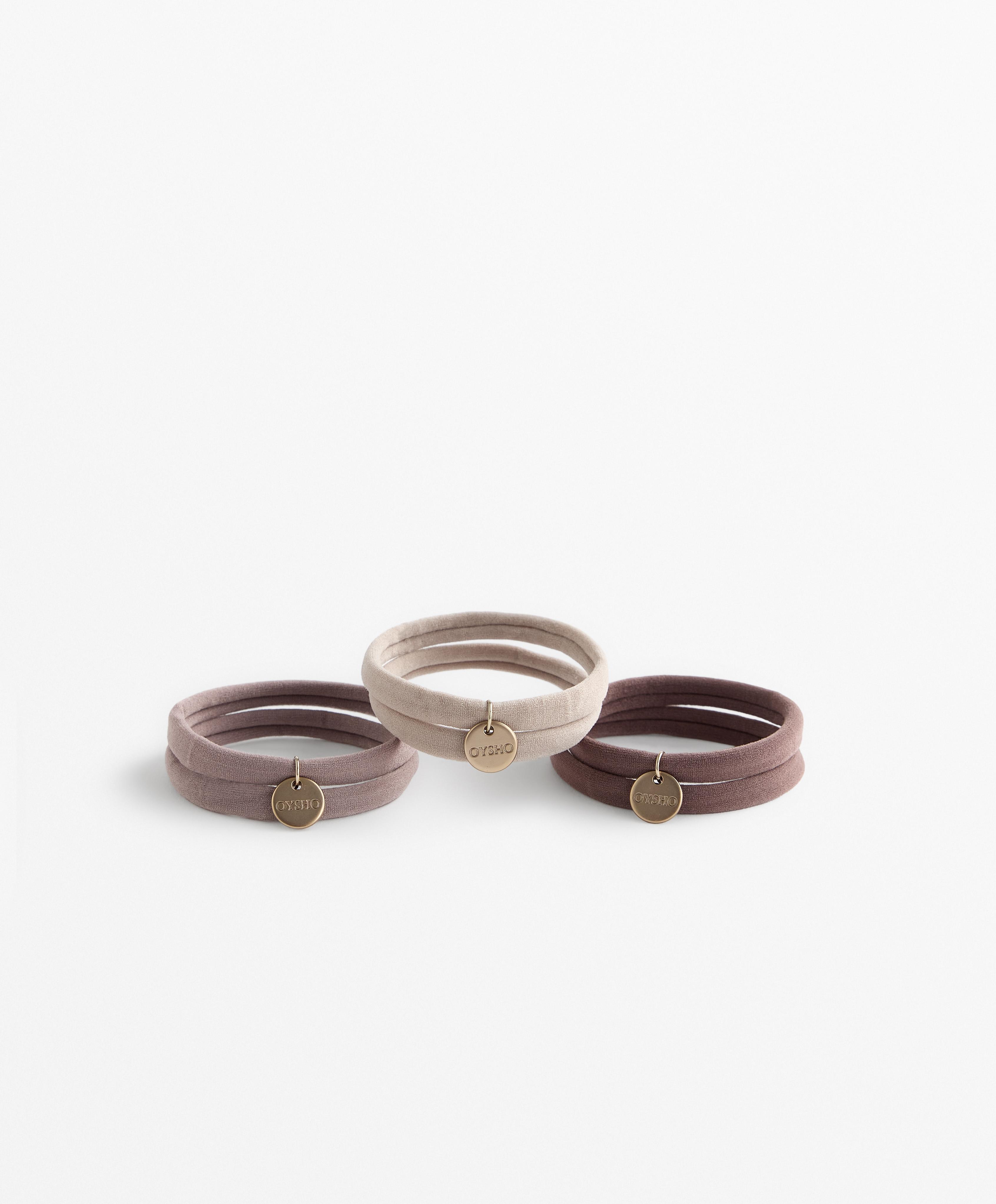 6 Haargummis mit Oysho-Plakette 6 Haargummis mit Oysho-Plakette