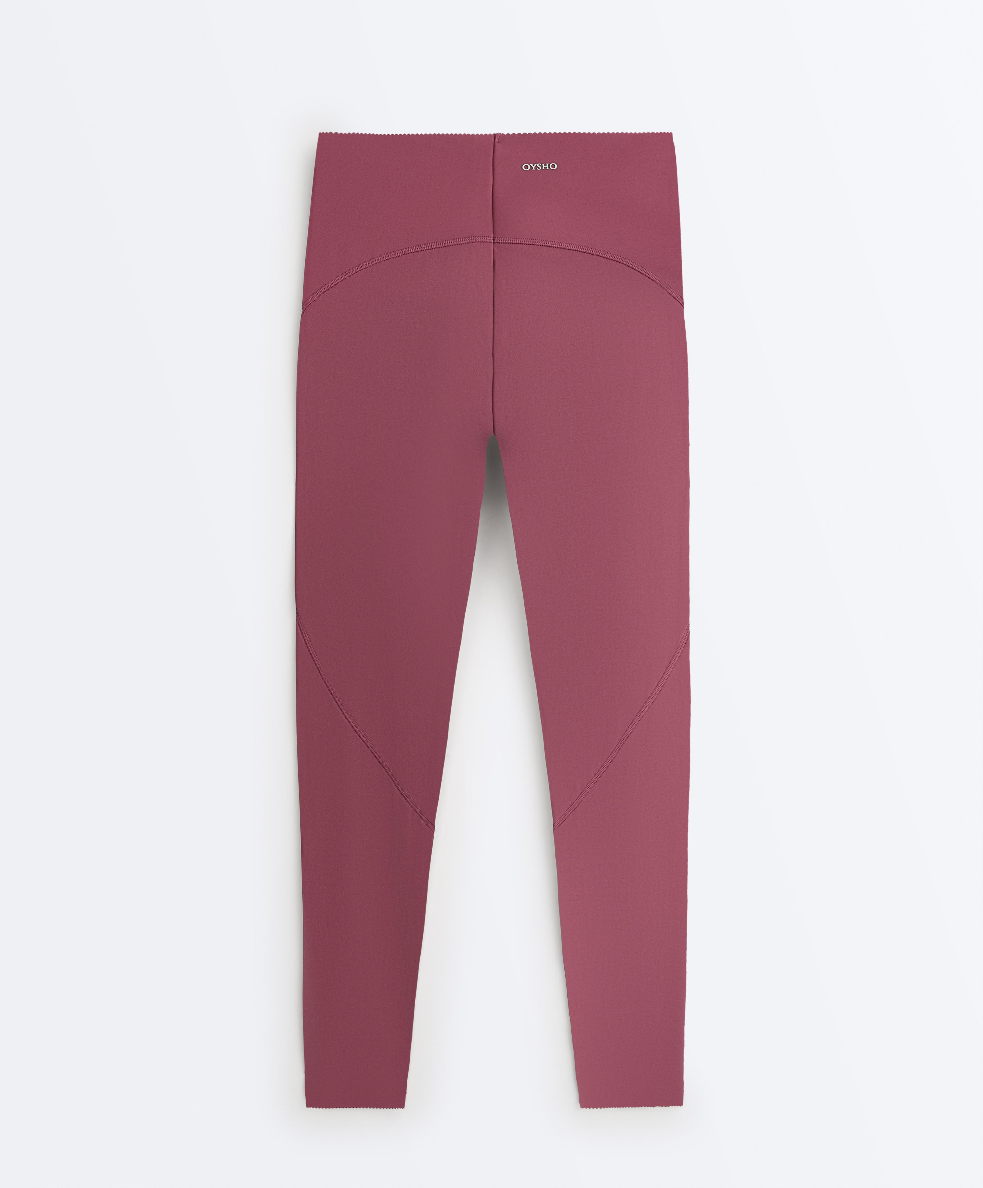 Basic compressive high-waisted ankle-length leggings — DUSTY ROSETTE