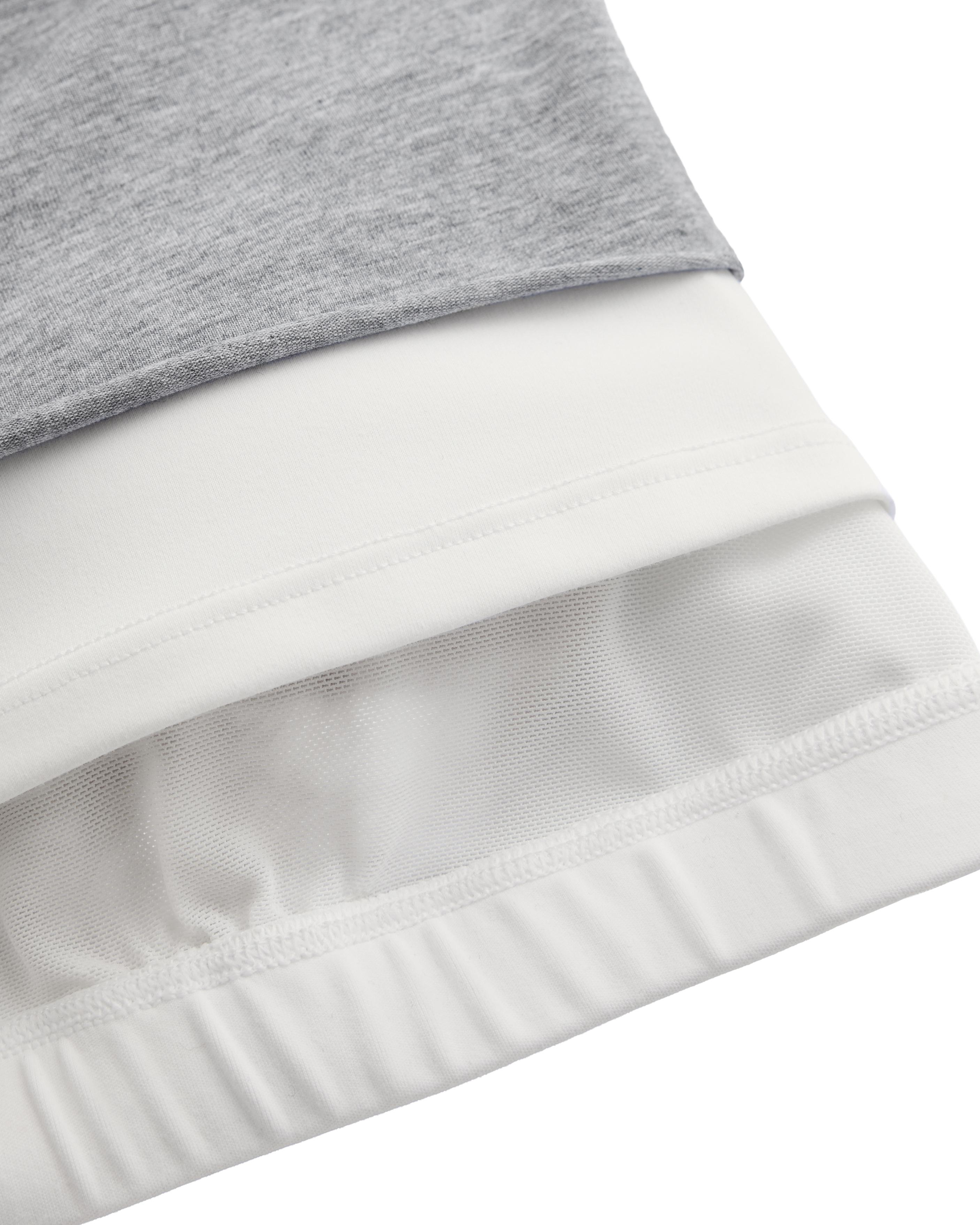 Marl overlay halterneck tank top — GREY MELANGE