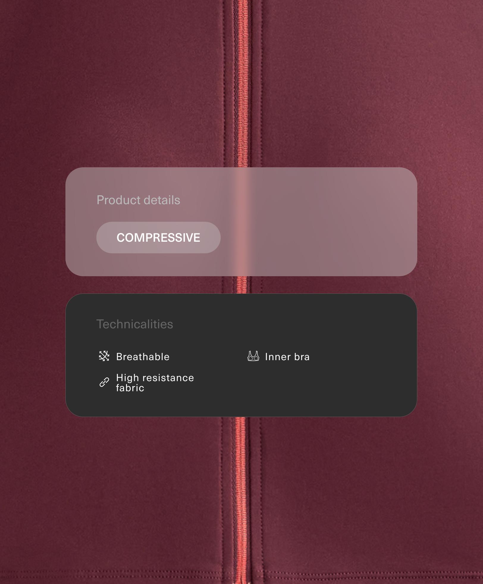 Compressive Tank top met rits - Sale