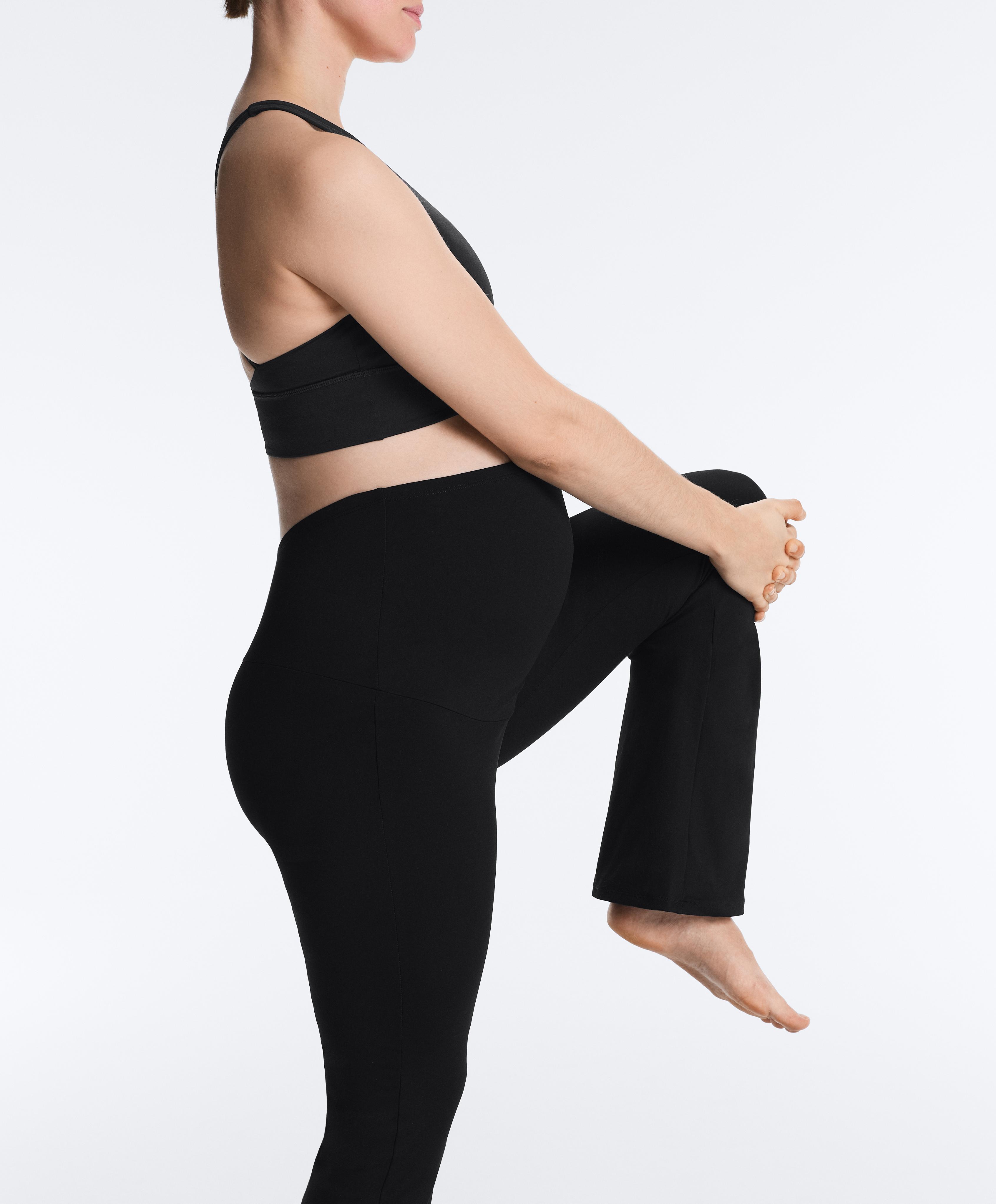 Maternity Comfortlux flare trousers — BLACK
